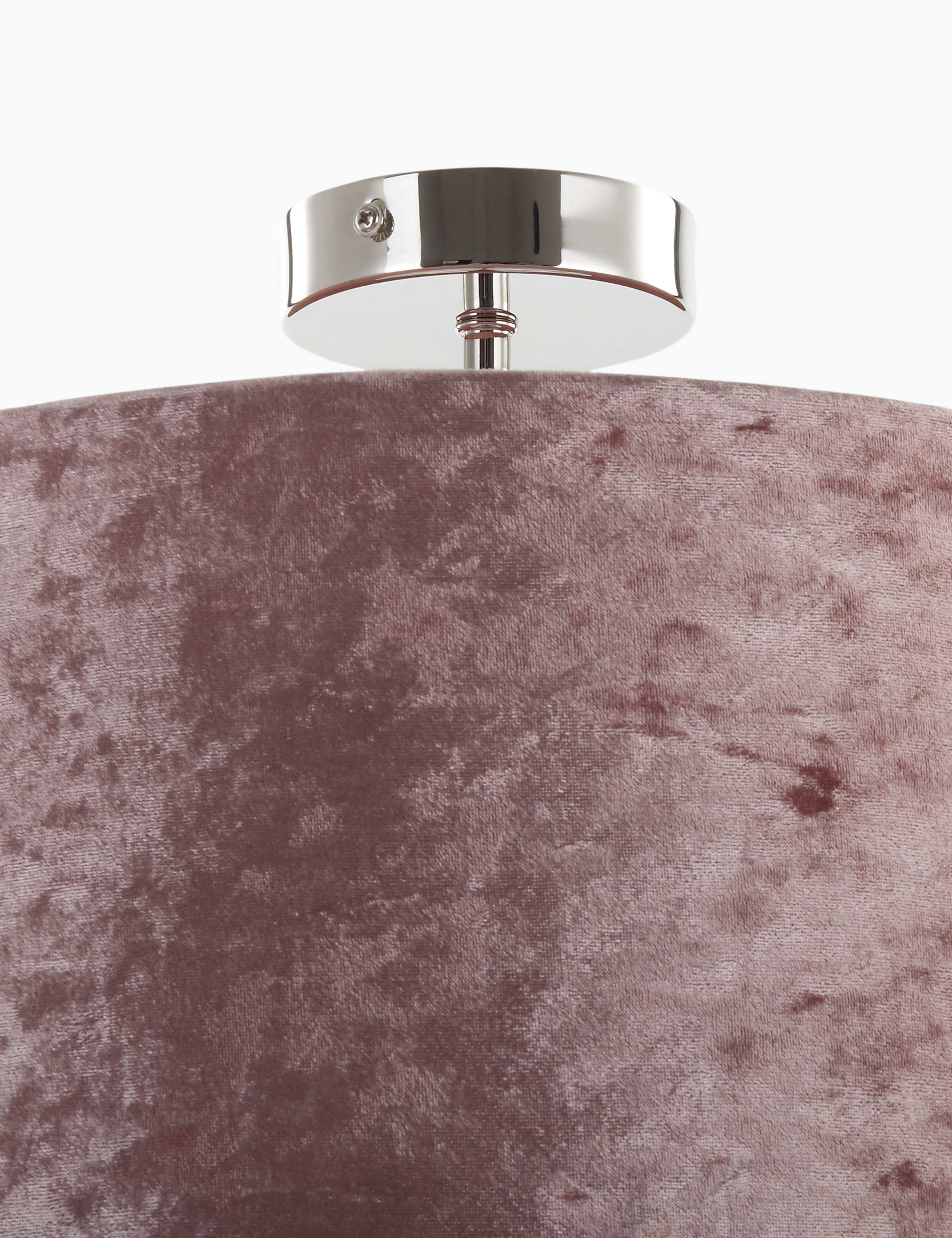 Velvet Shade Flush Ceiling Light 4 of 4