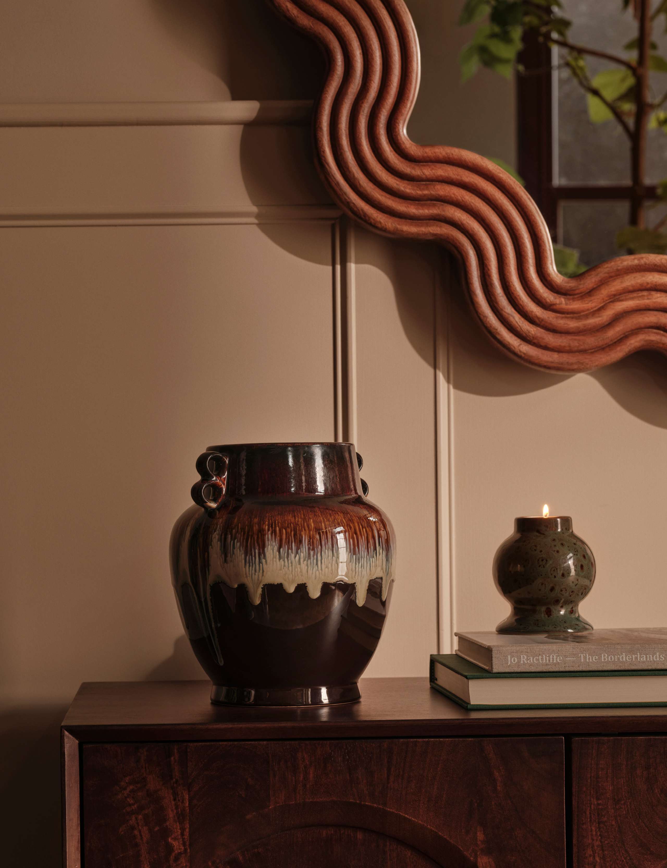 Large Reactive Glaze Ceramic Vase 4 of 4