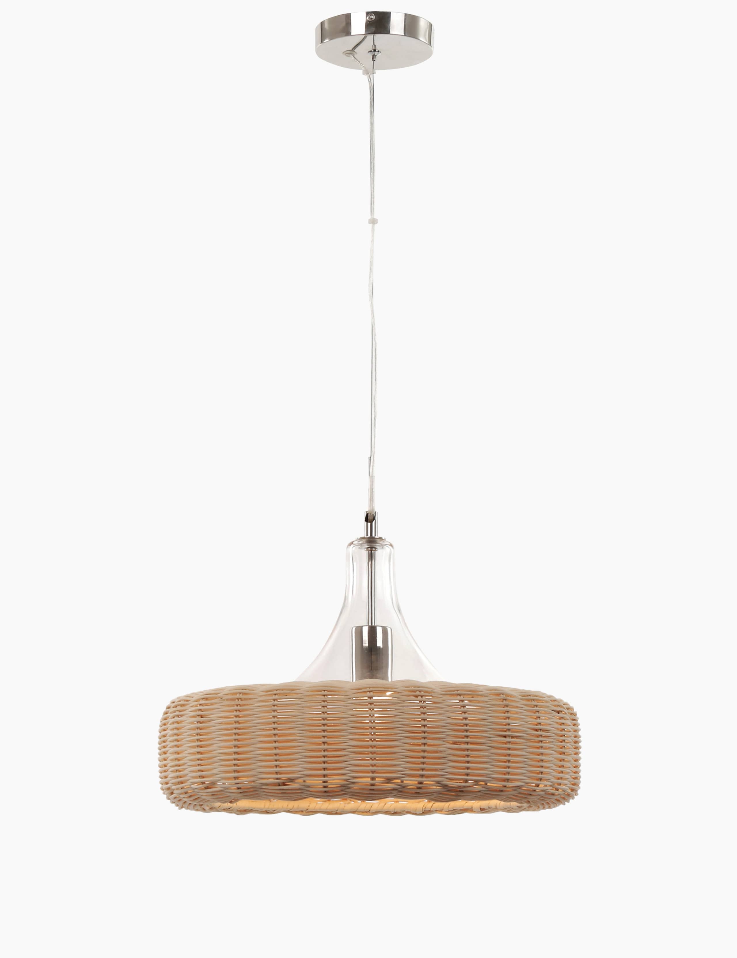 Classic Woven Rattan Pendant 2 of 5