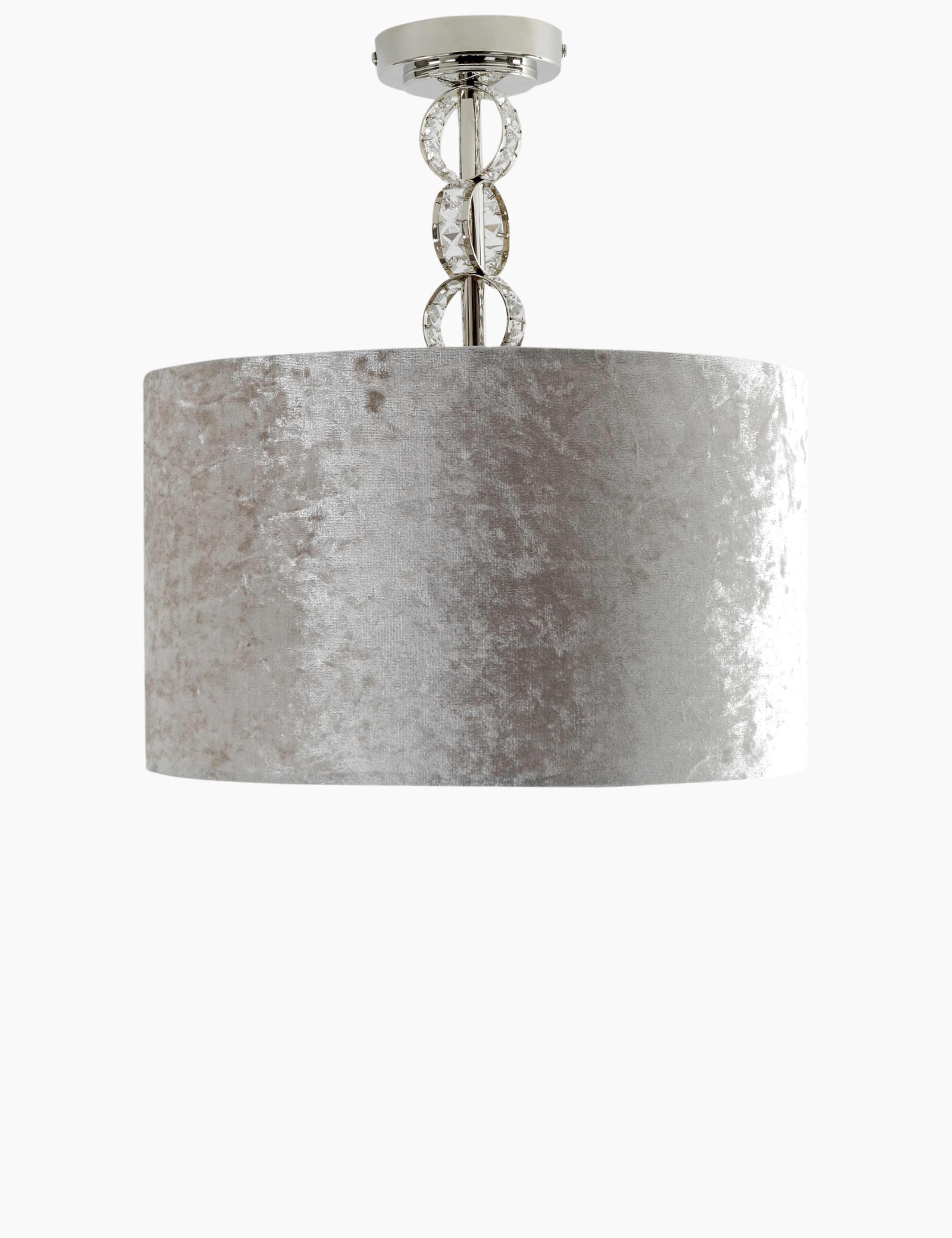 Faceted Glass Flush Ceiling Light 1 of 5