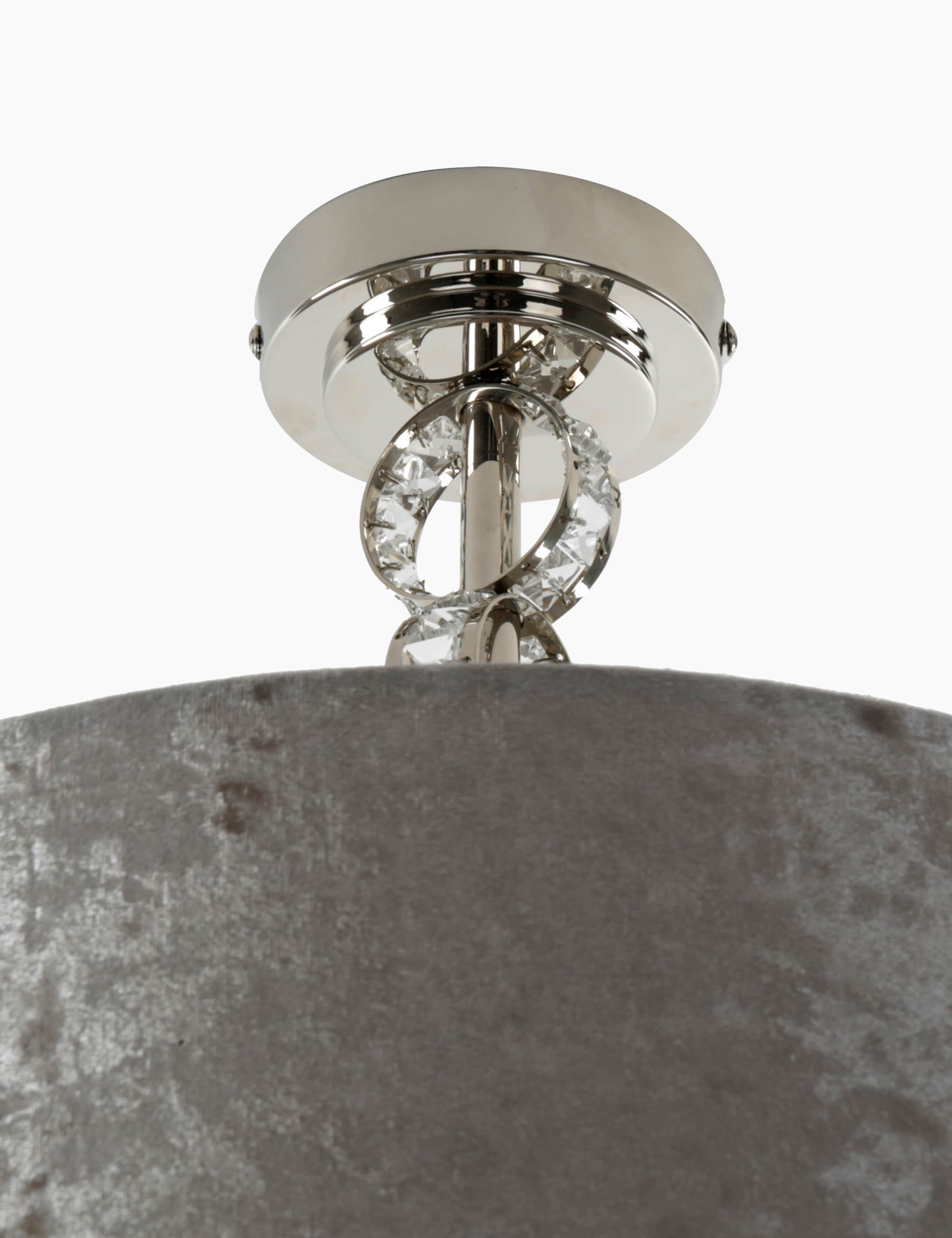 Faceted Glass Flush Ceiling Light 4 of 5