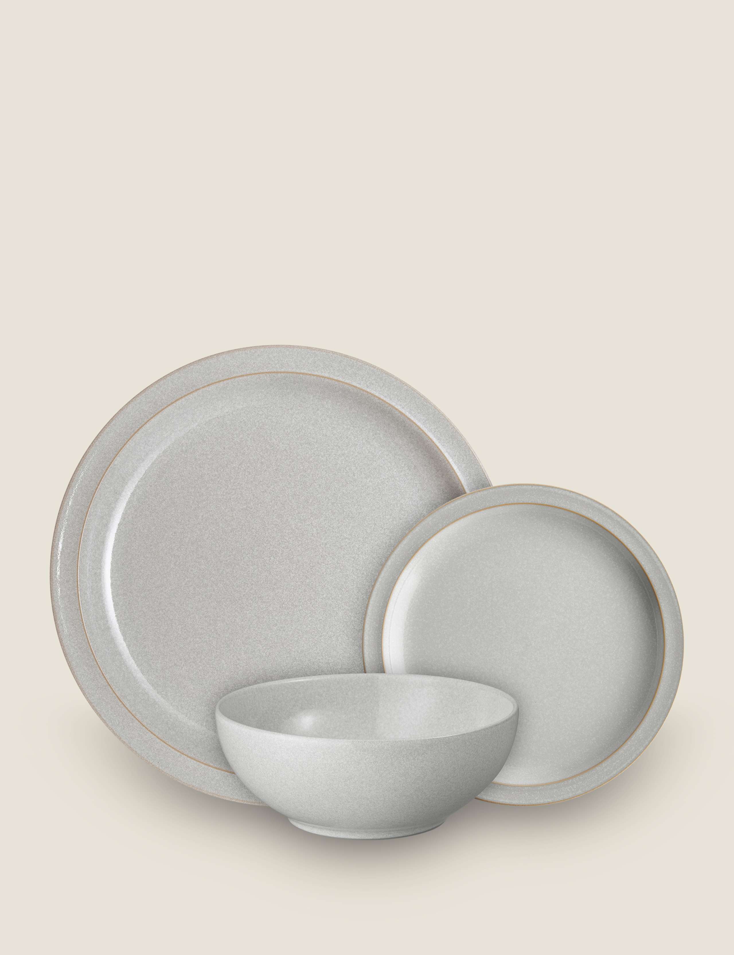 12 Piece Dove Grey Dinner Set 2 of 5
