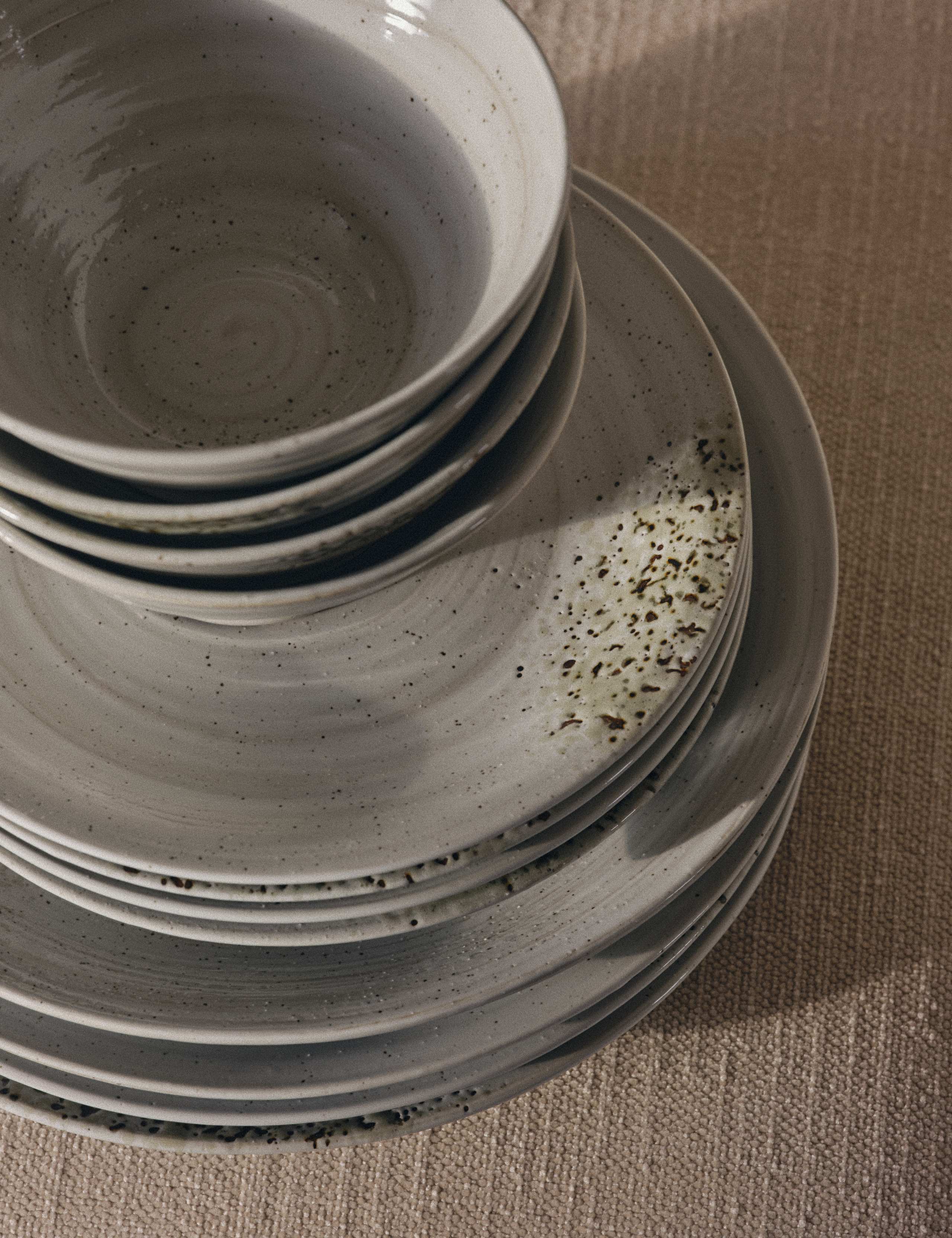 12 Piece Textured Spin Dinner Set 7 of 7