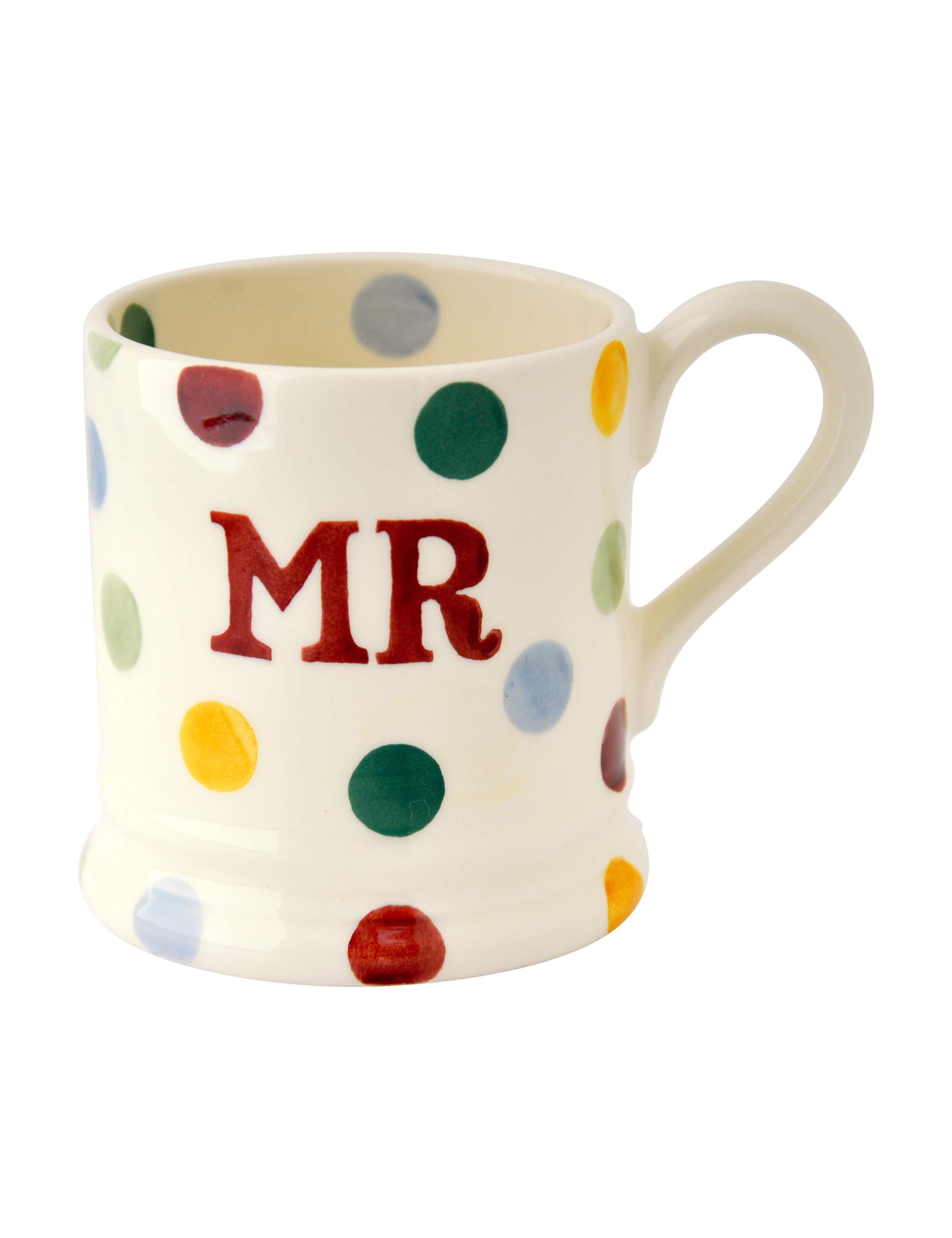 Set of 2 Mr & Mrs Polka Dot Mugs 3 of 4