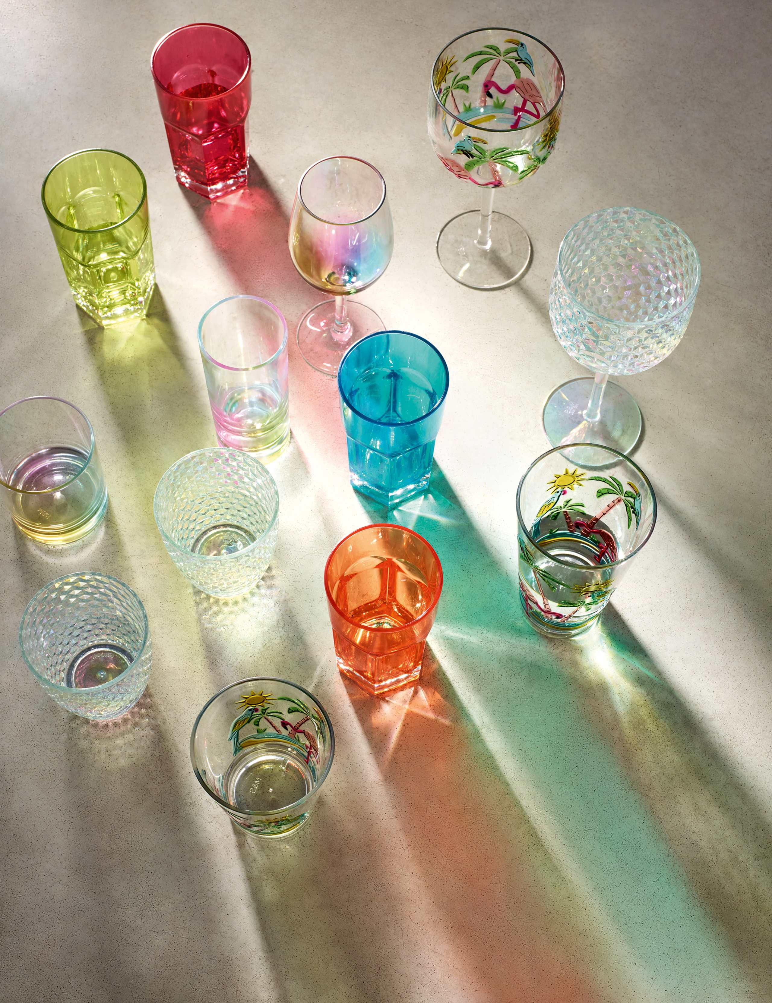 Set of 4 Flamingo Picnic Highballs 5 of 5