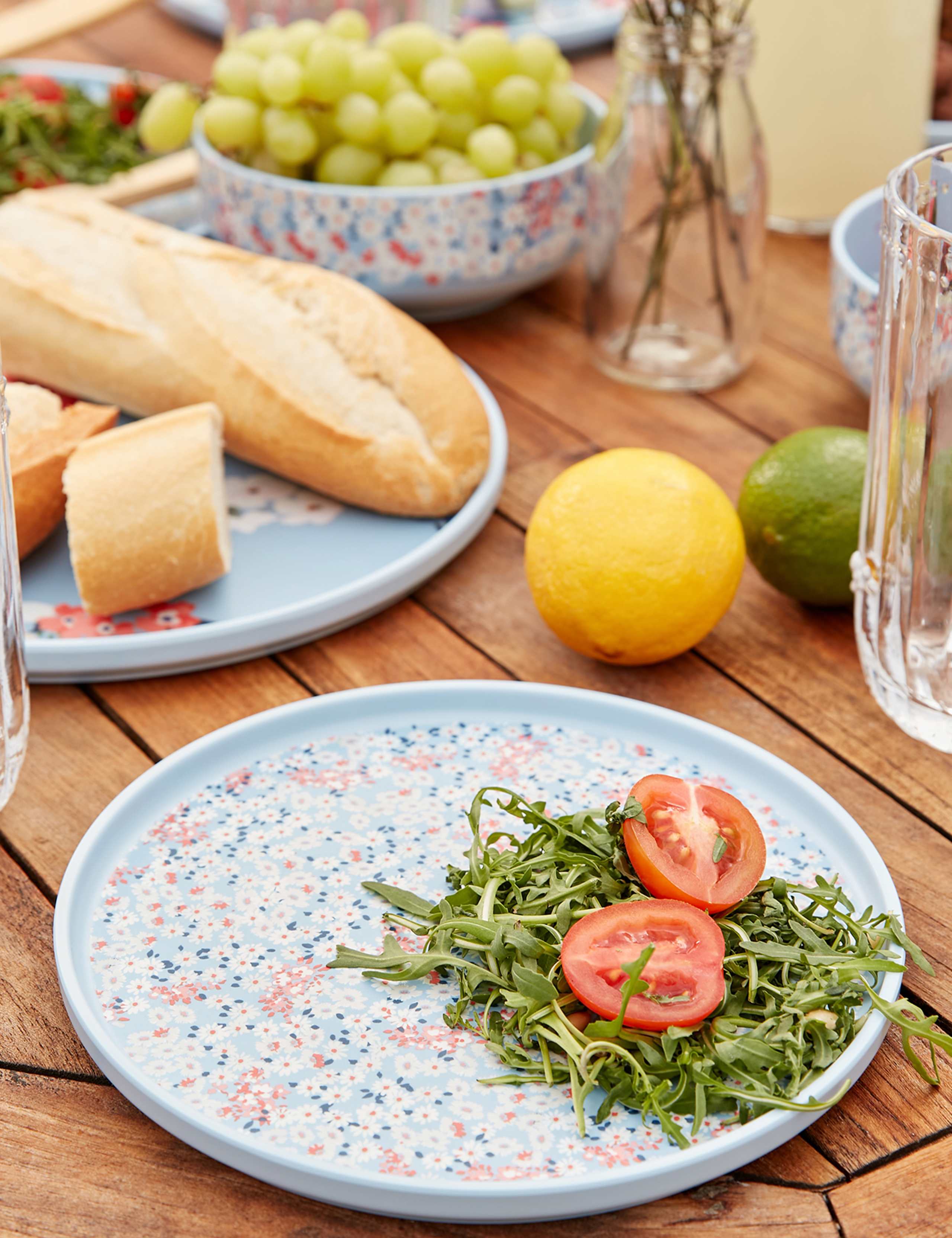 Set of 4 Joules Floral Picnic Side Plates 6 of 6