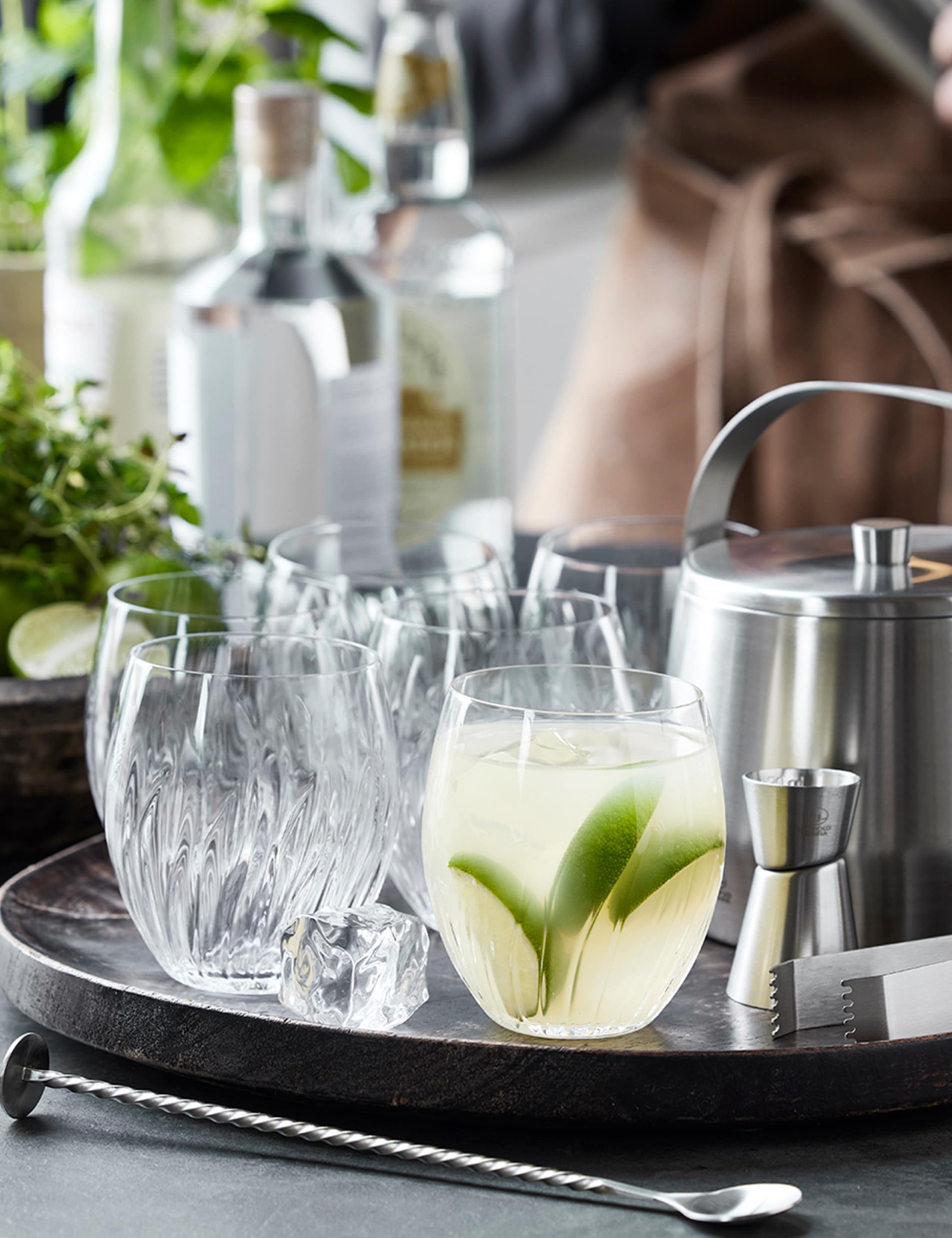 Set of 6 Mixology Textured Tumblers 3 of 6