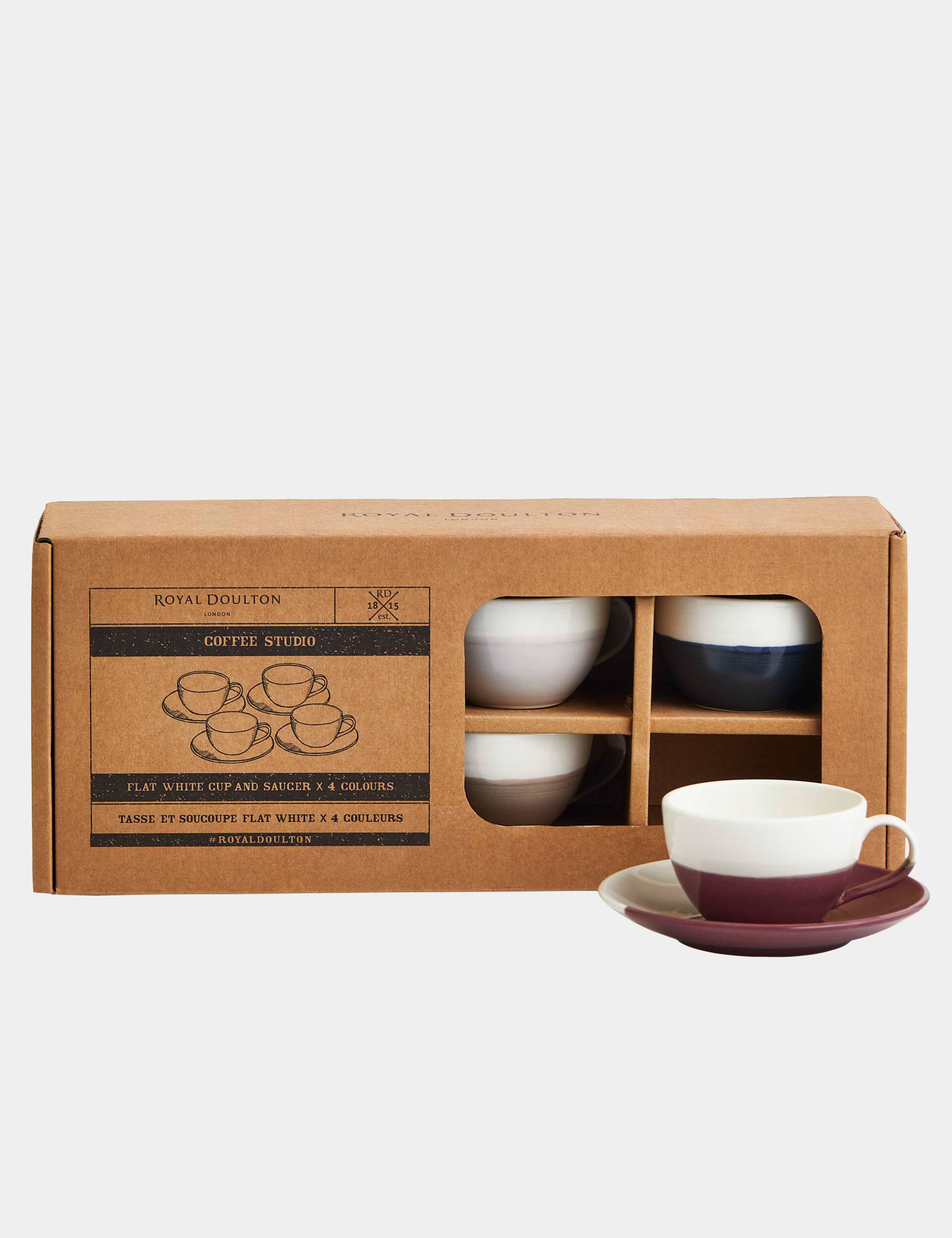 Set of 4 Coffee Studio Cups & Saucers 5 of 6
