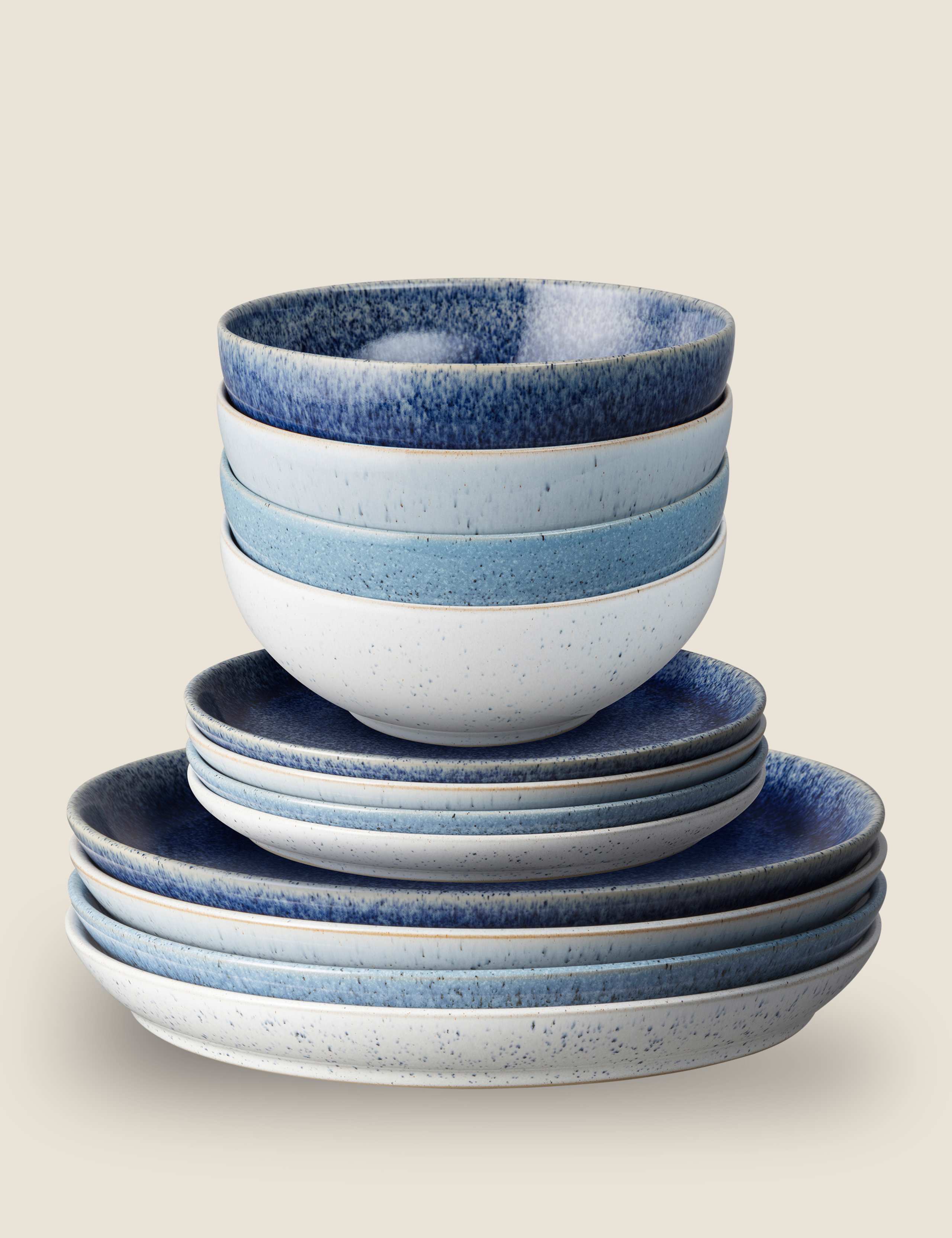 12 Piece Studio Blue Dinner Set 3 of 4