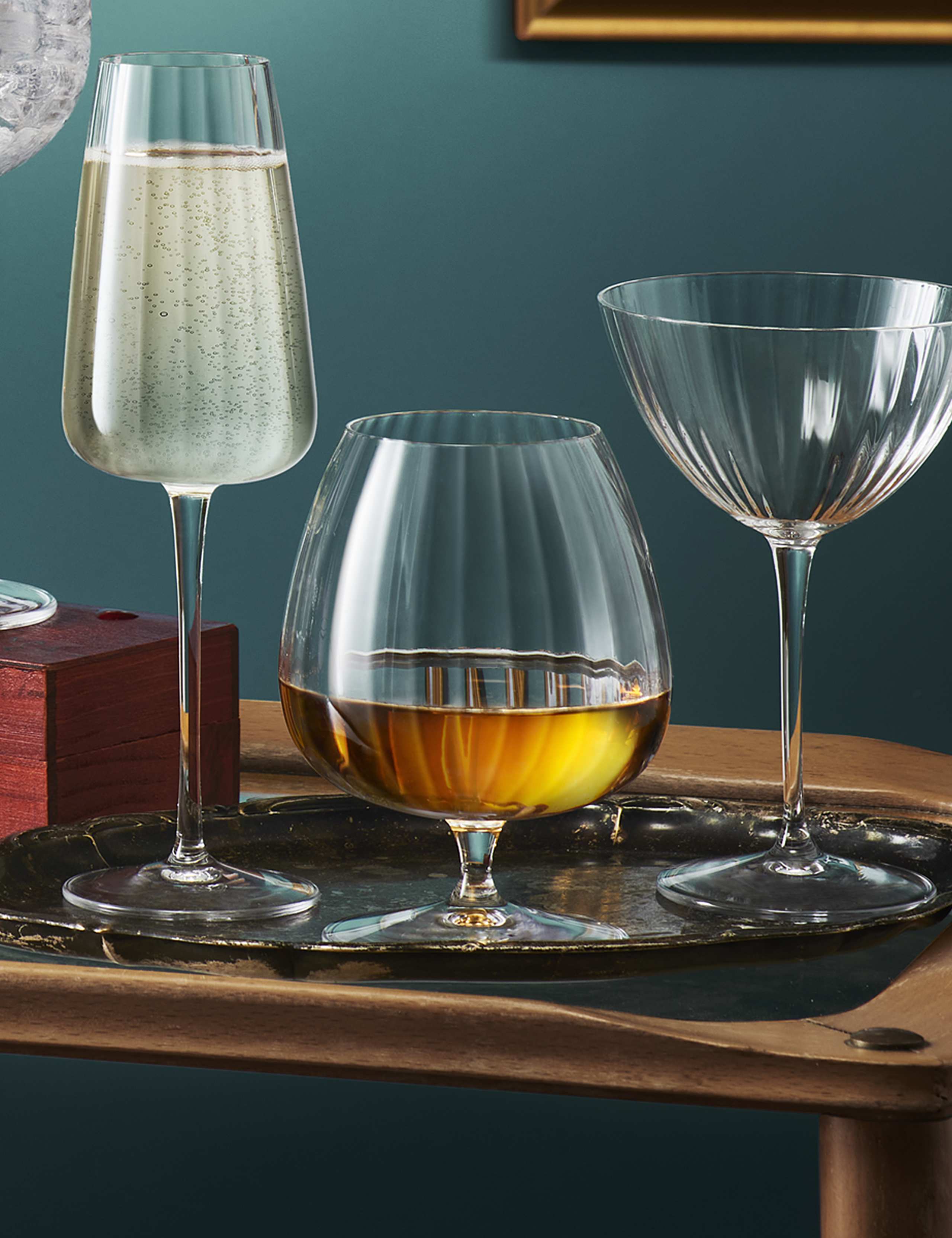 Set of 4 Optica Cognac Glasses 2 of 4