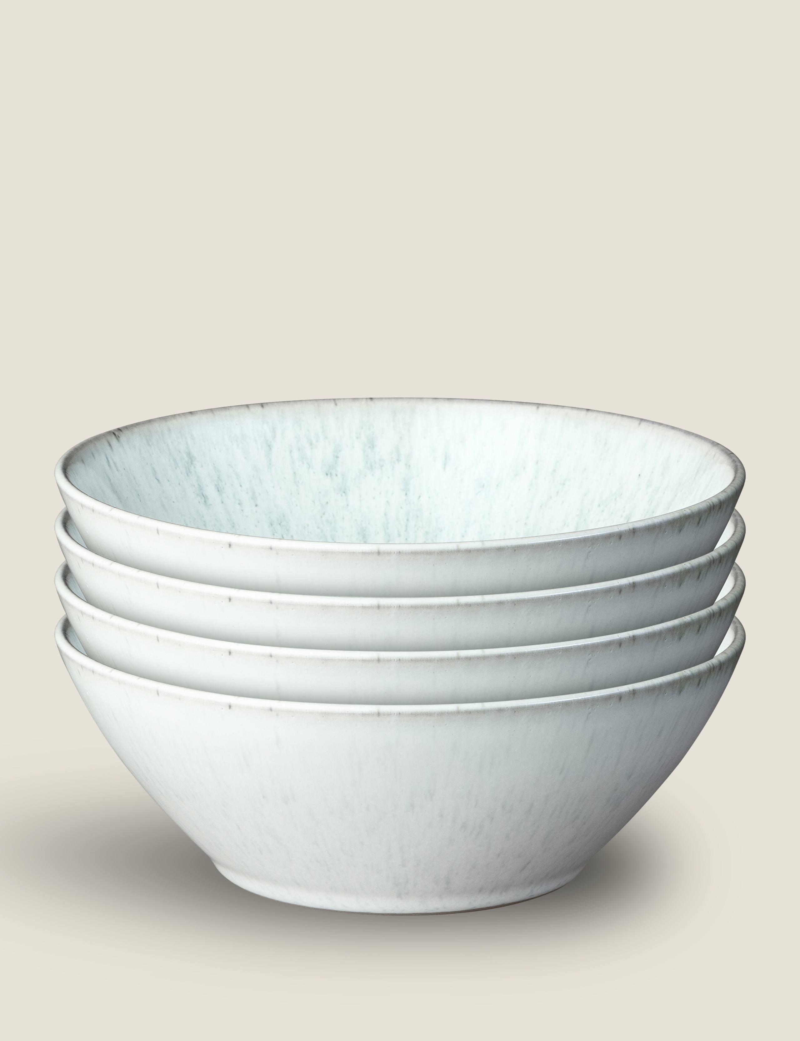Set of 4 Kiln Green Cereal Bowls 3 of 5
