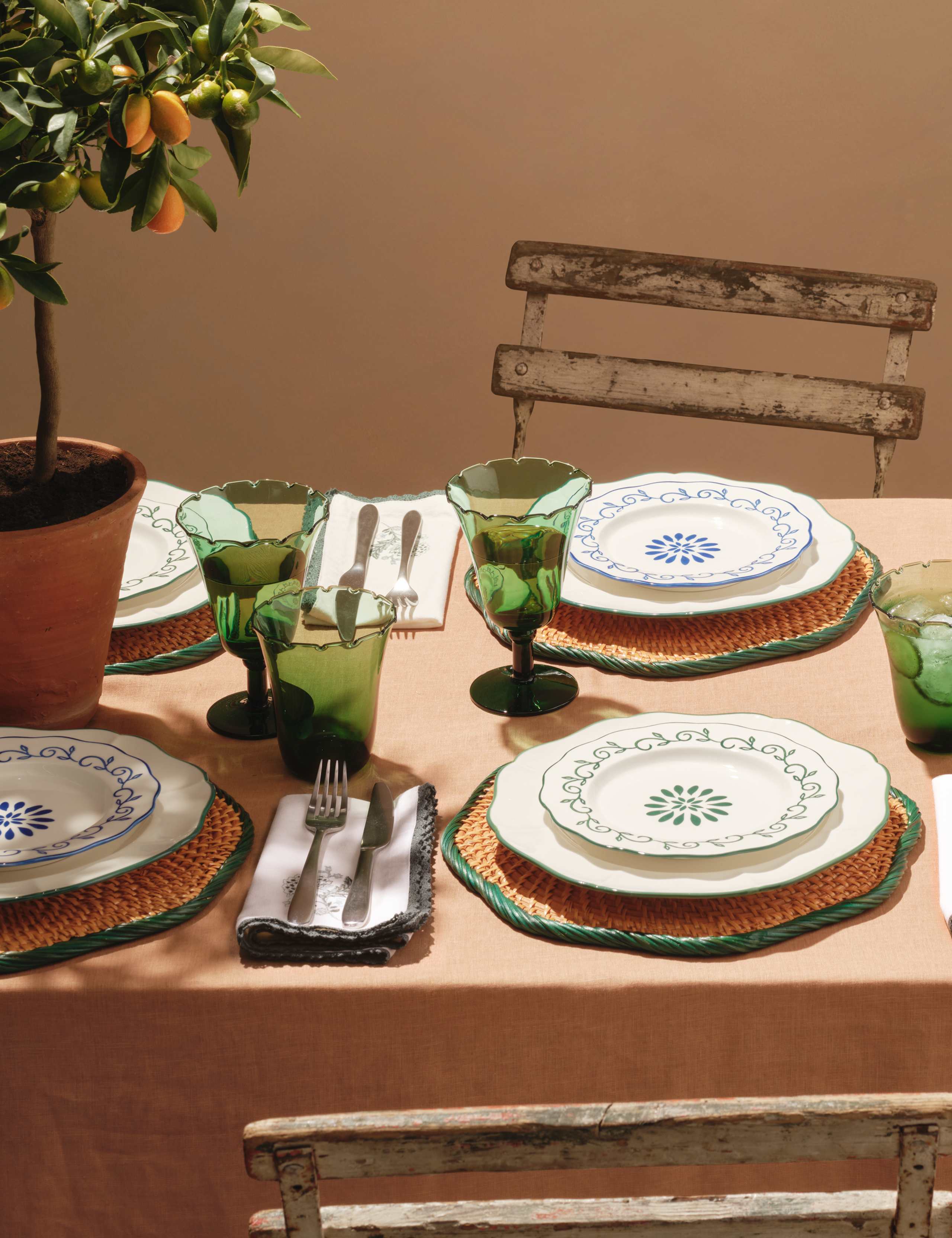 Set of 4 Boho Side Plates 7 of 8