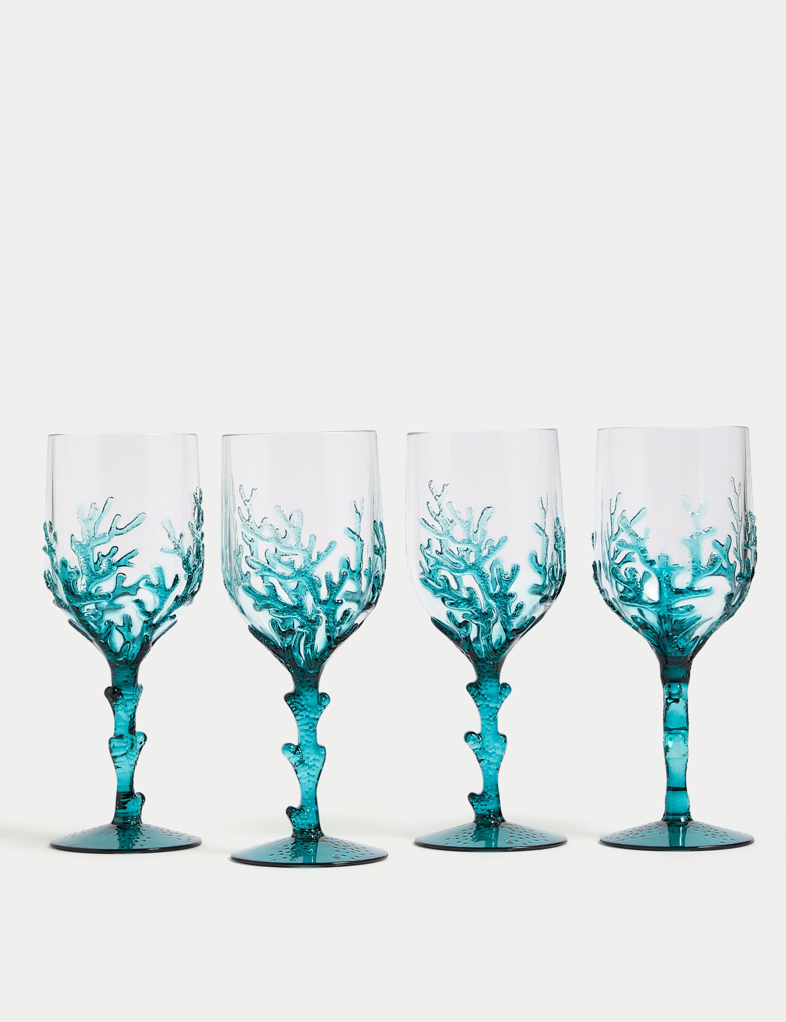 Set of 4 Summer Resort Picnic Wine Glasses 5 of 5