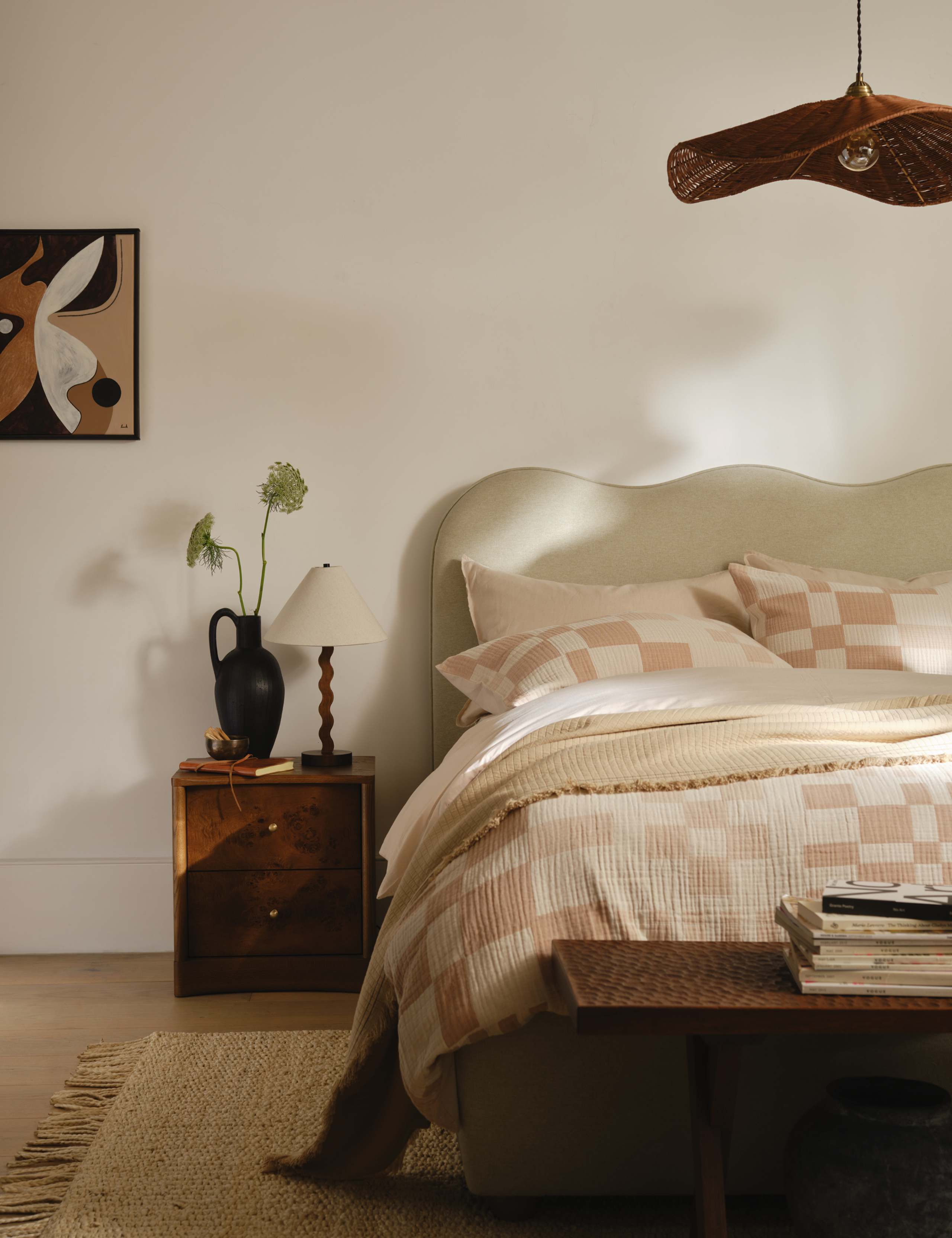 Pure Cotton Geometric Jacquard Bedding Set 7 of 8