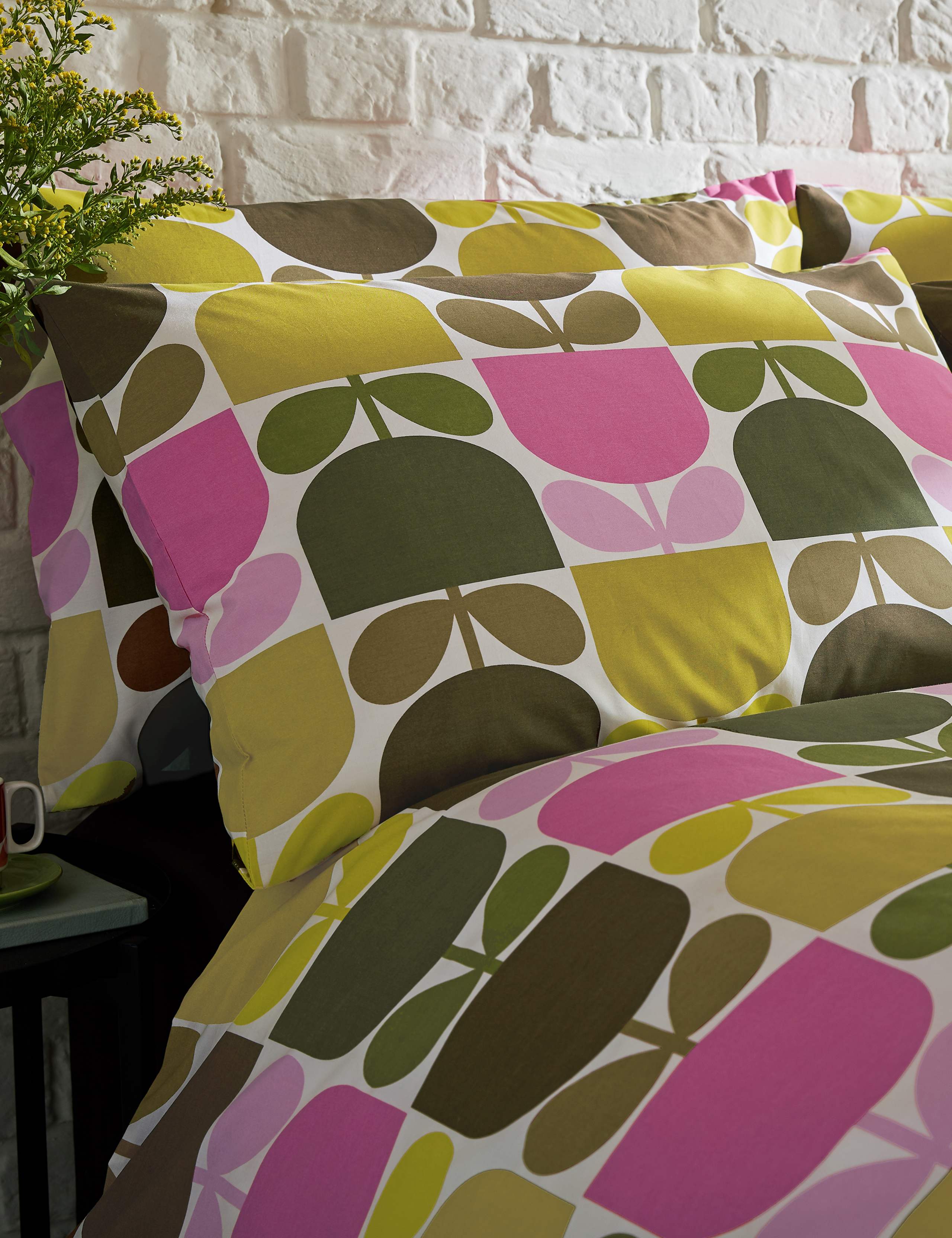 Pure Cotton Multi Block Stem Bedding Set 2 of 4