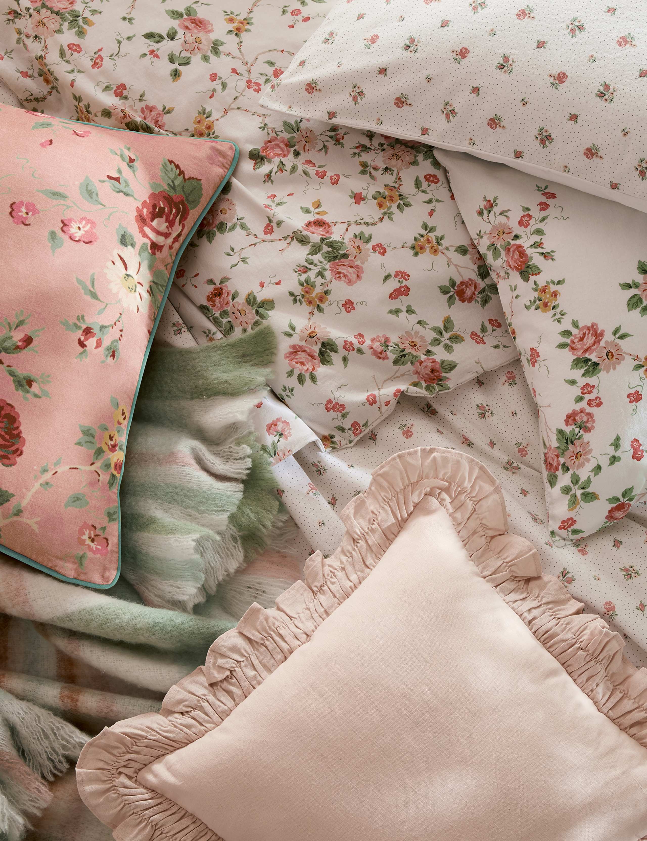 Pure Washed Cotton Mountney Garden Bedding Set 2 of 5