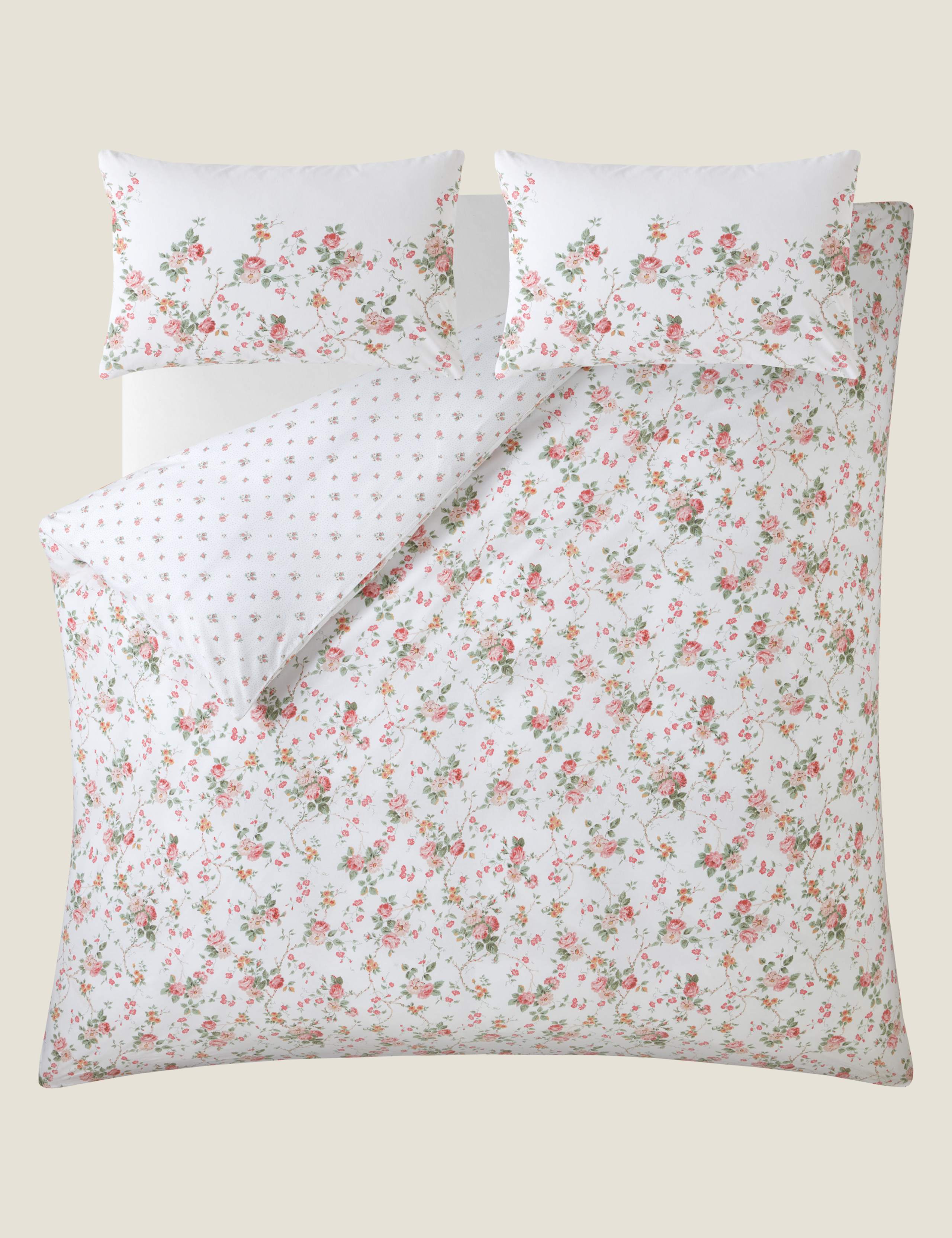 Pure Washed Cotton Mountney Garden Bedding Set 3 of 5