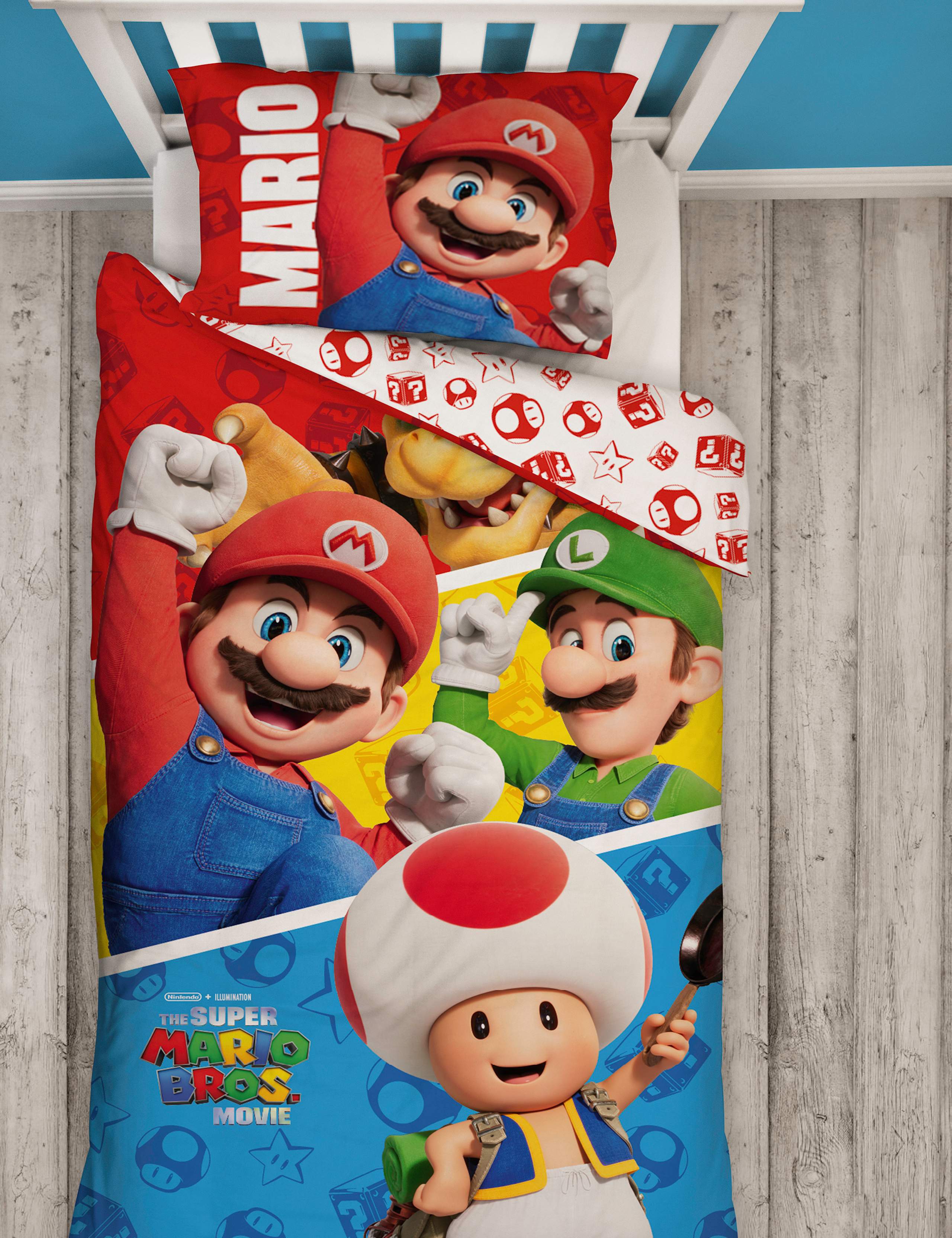 Super Mario™ Jump Single Bedding Set 1 of 9