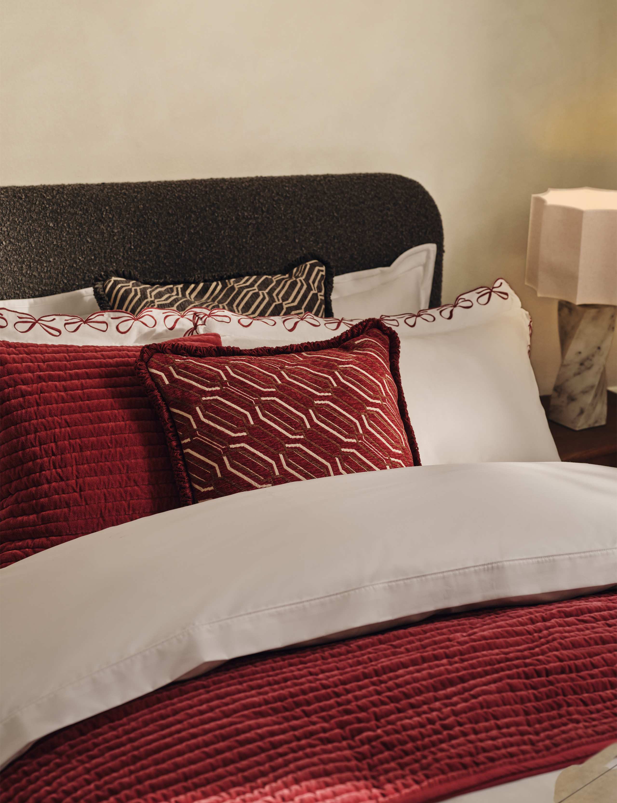 Pure Cotton Velvet Narrow Stripe Pillow Sham 7 of 8