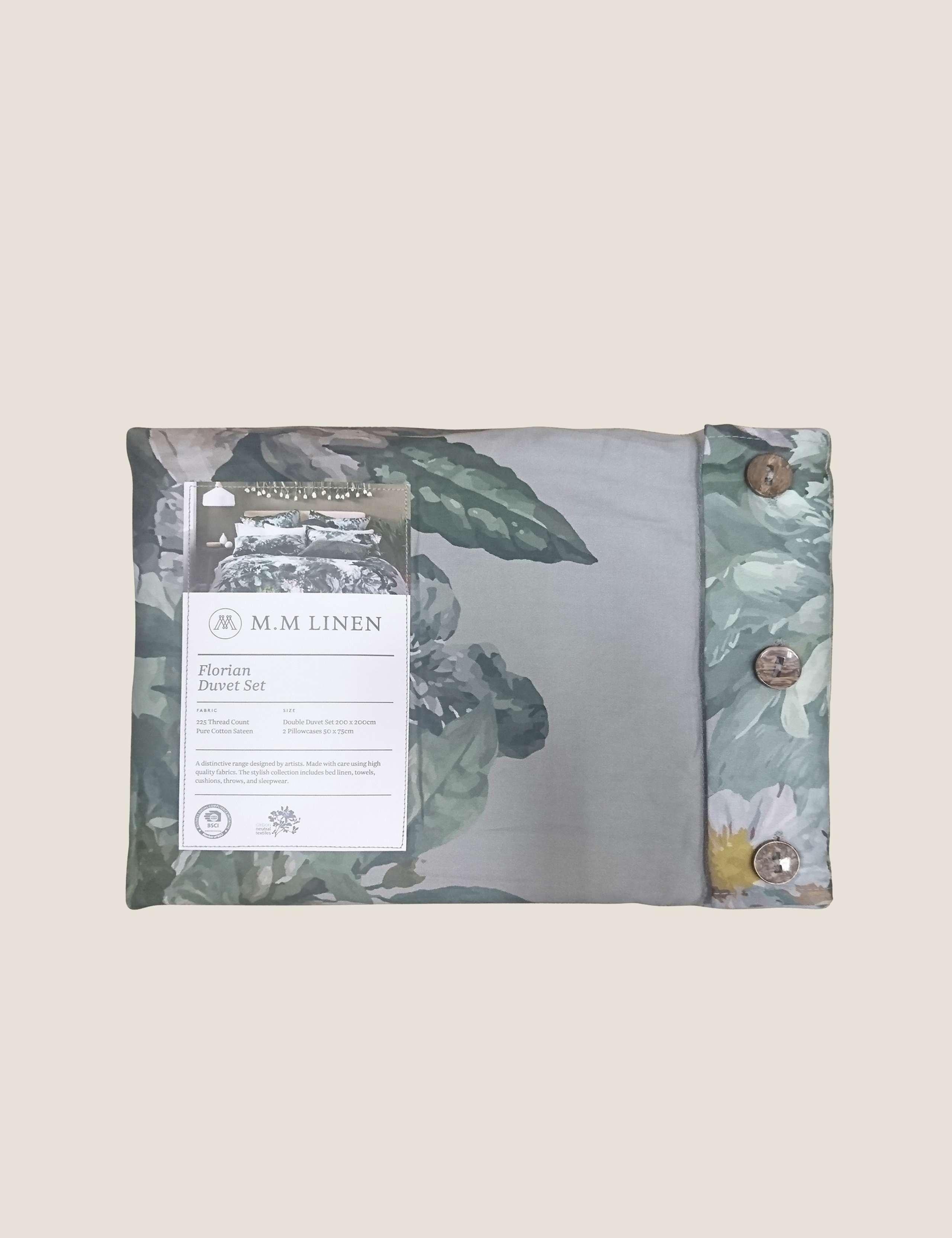 Pure Cotton Florian Bedding Set 5 of 5