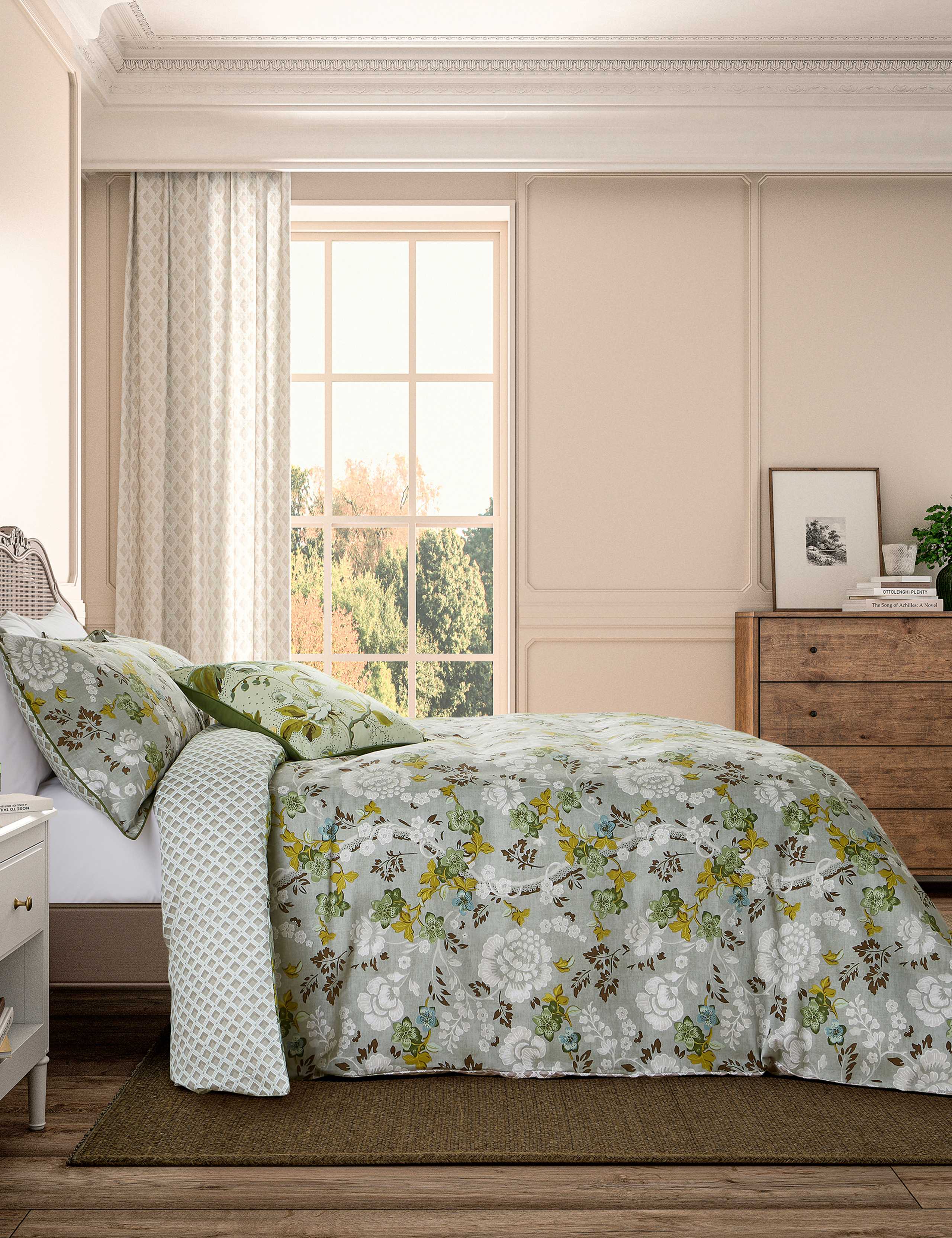 Pure Cotton Eagle House Damask Bedding Set 1 of 5