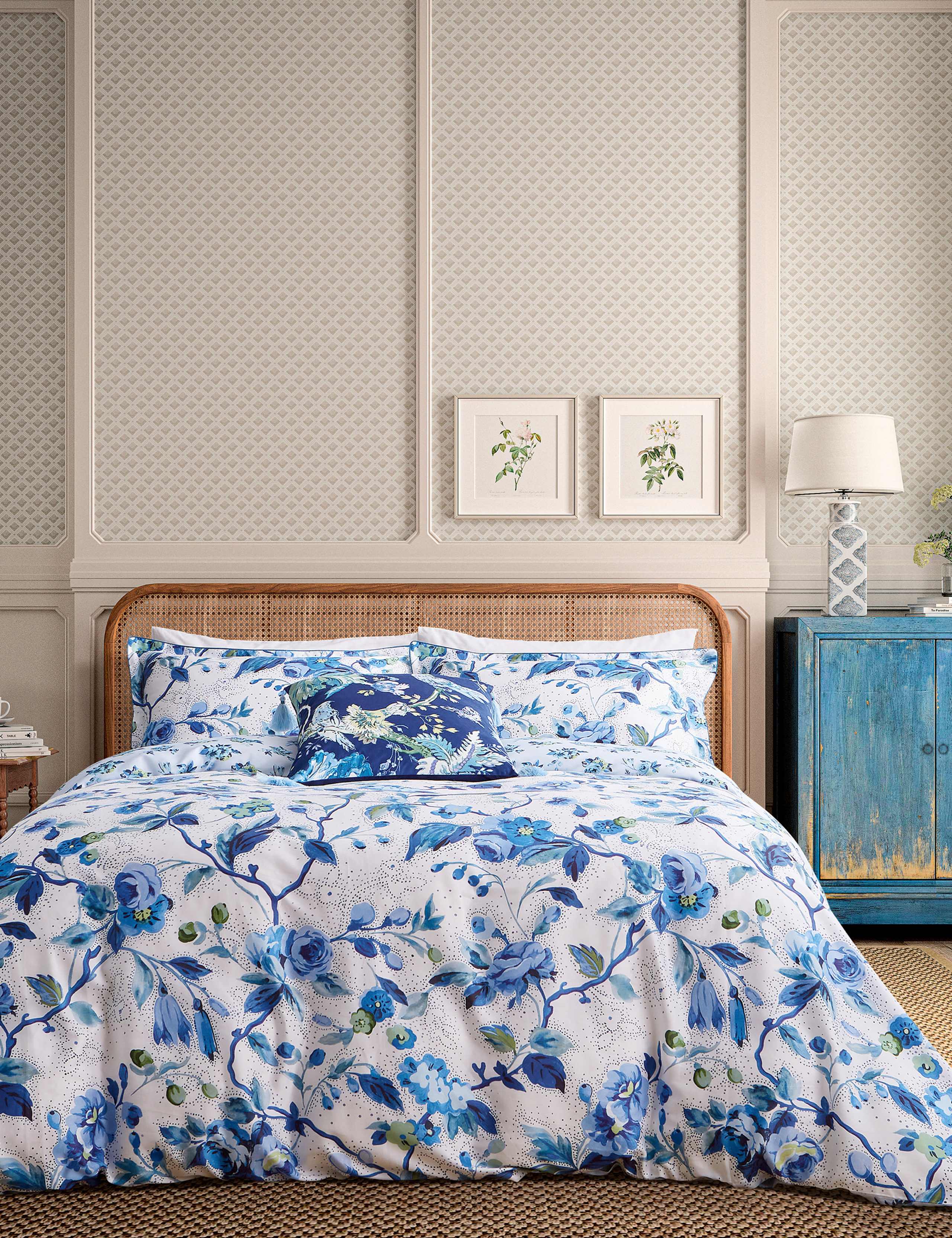 Pure Cotton Craven Street Floral Bedding Set 1 of 5