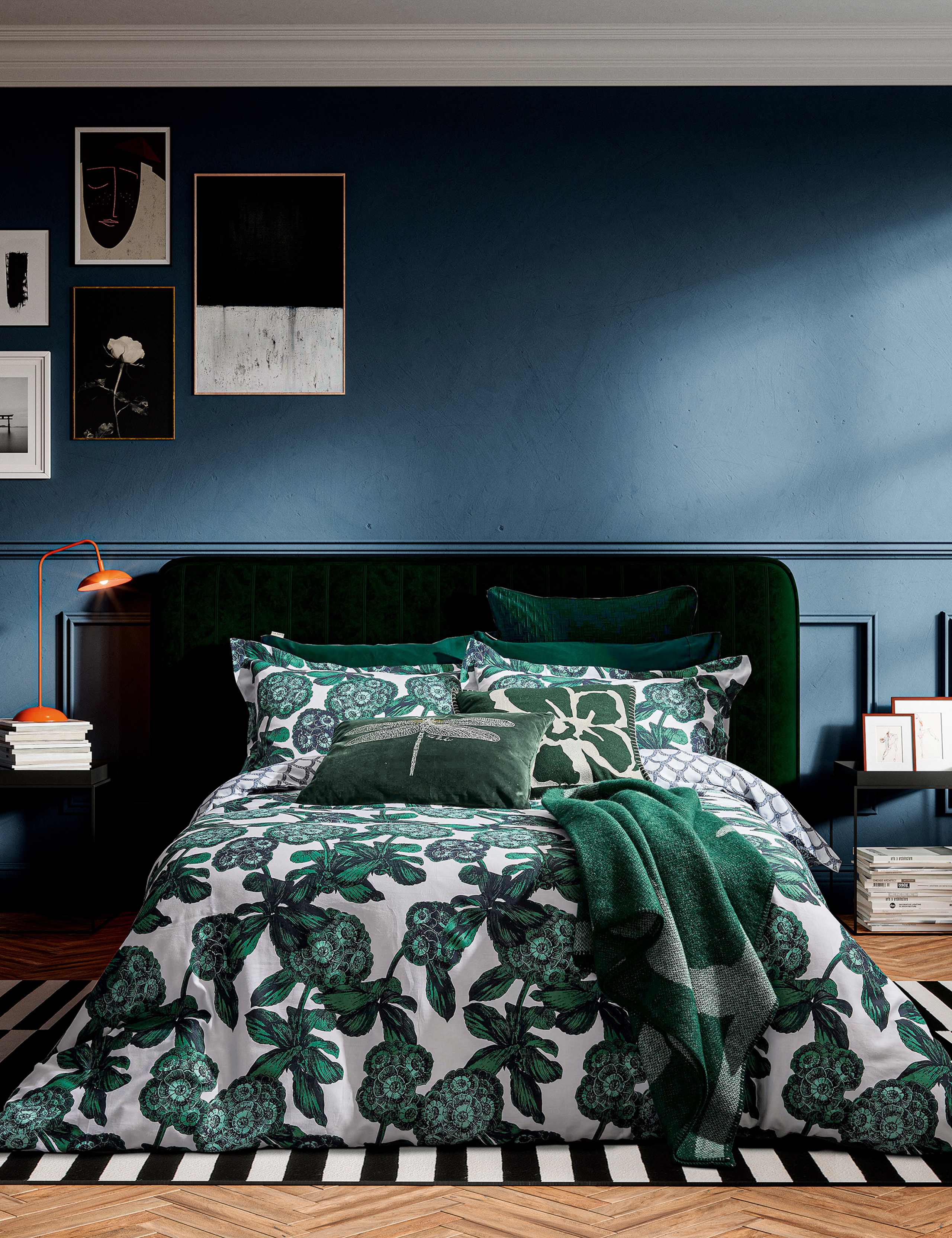 Pure Cotton Ombre Hydrangea Bedding Set 2 of 5