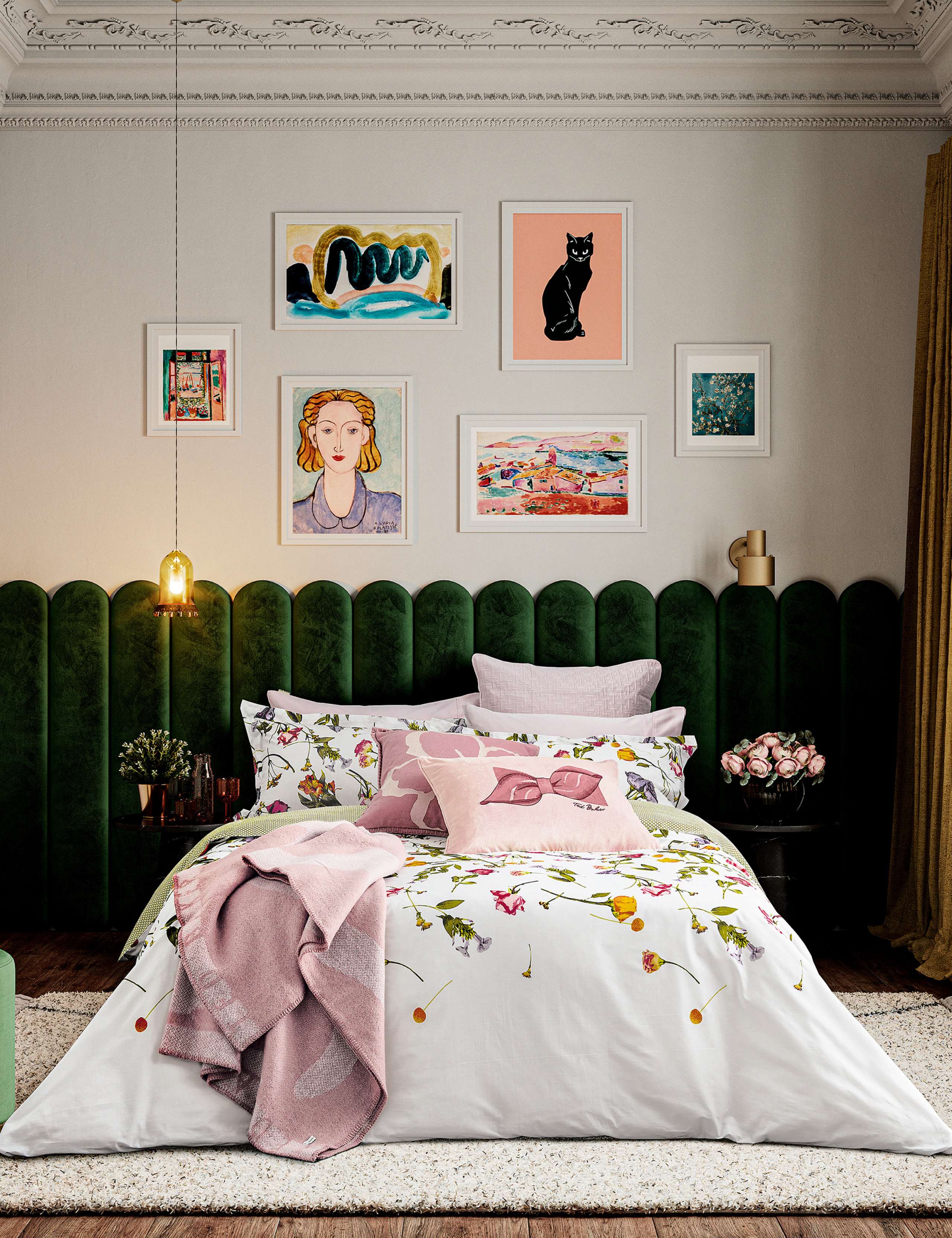 Pure Cotton Scattered Bouquet Bedding Set 2 of 5
