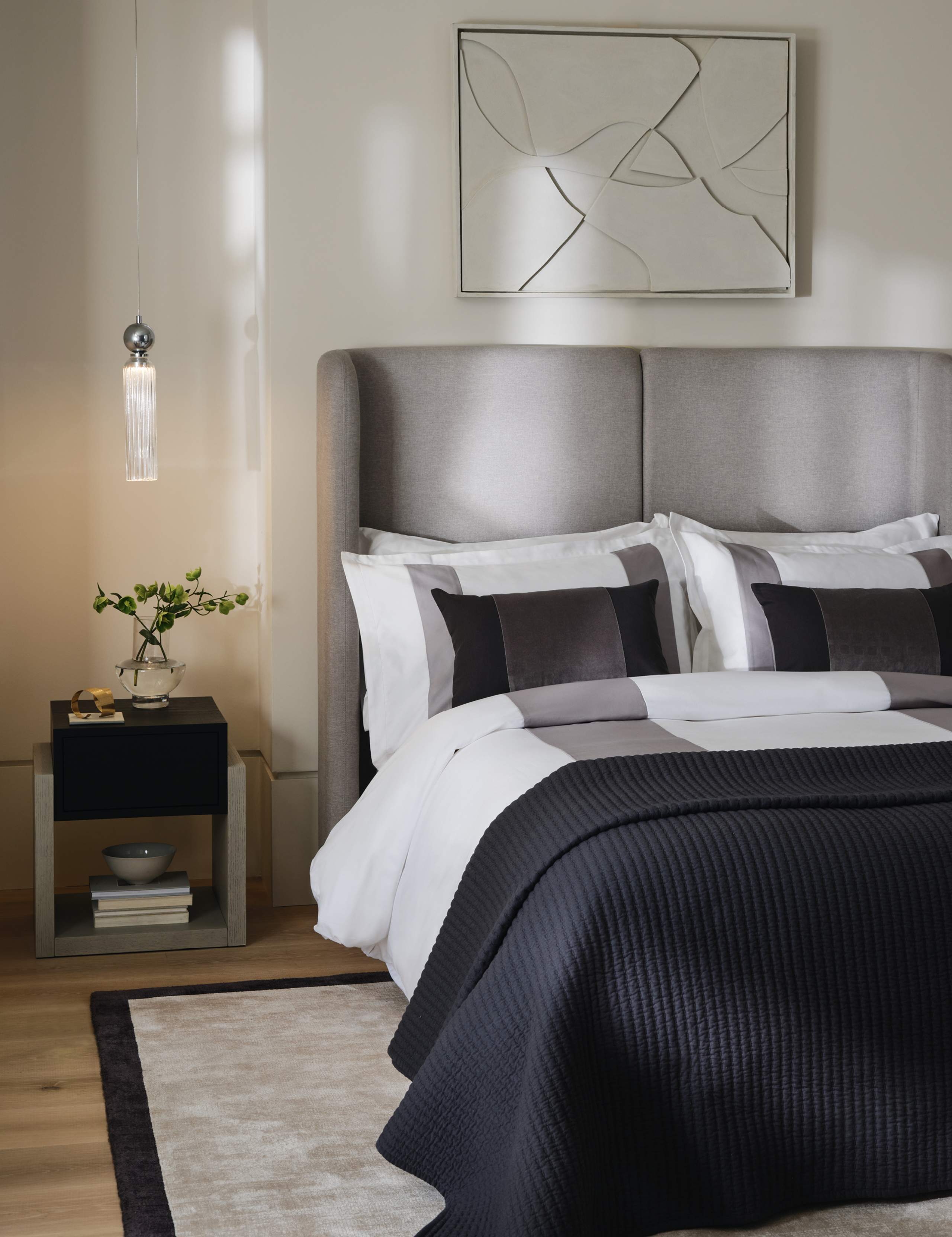 Sateen Panel Bedding Set 5 of 5