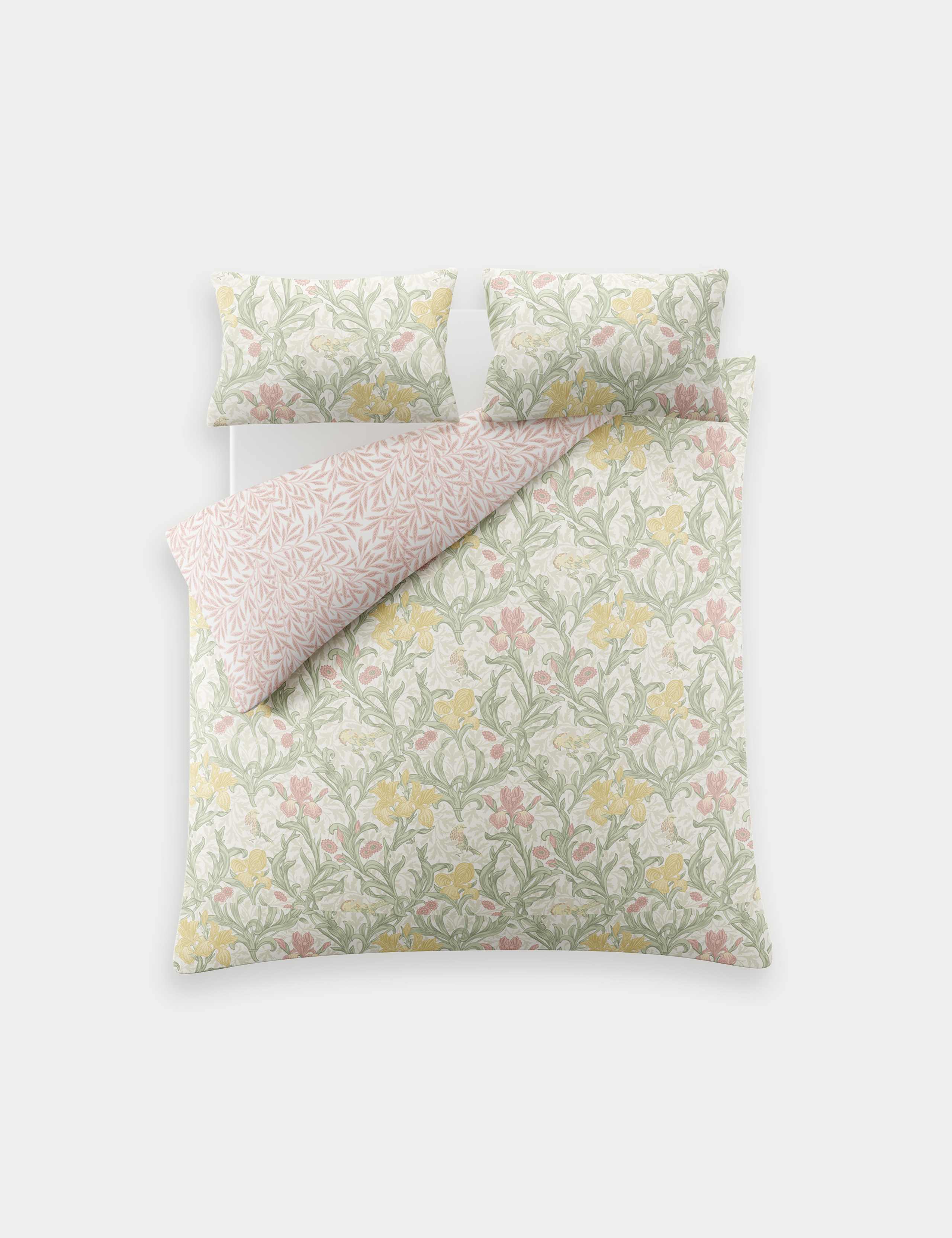 Pure Cotton Sateen Iris Bedding Set 5 of 8