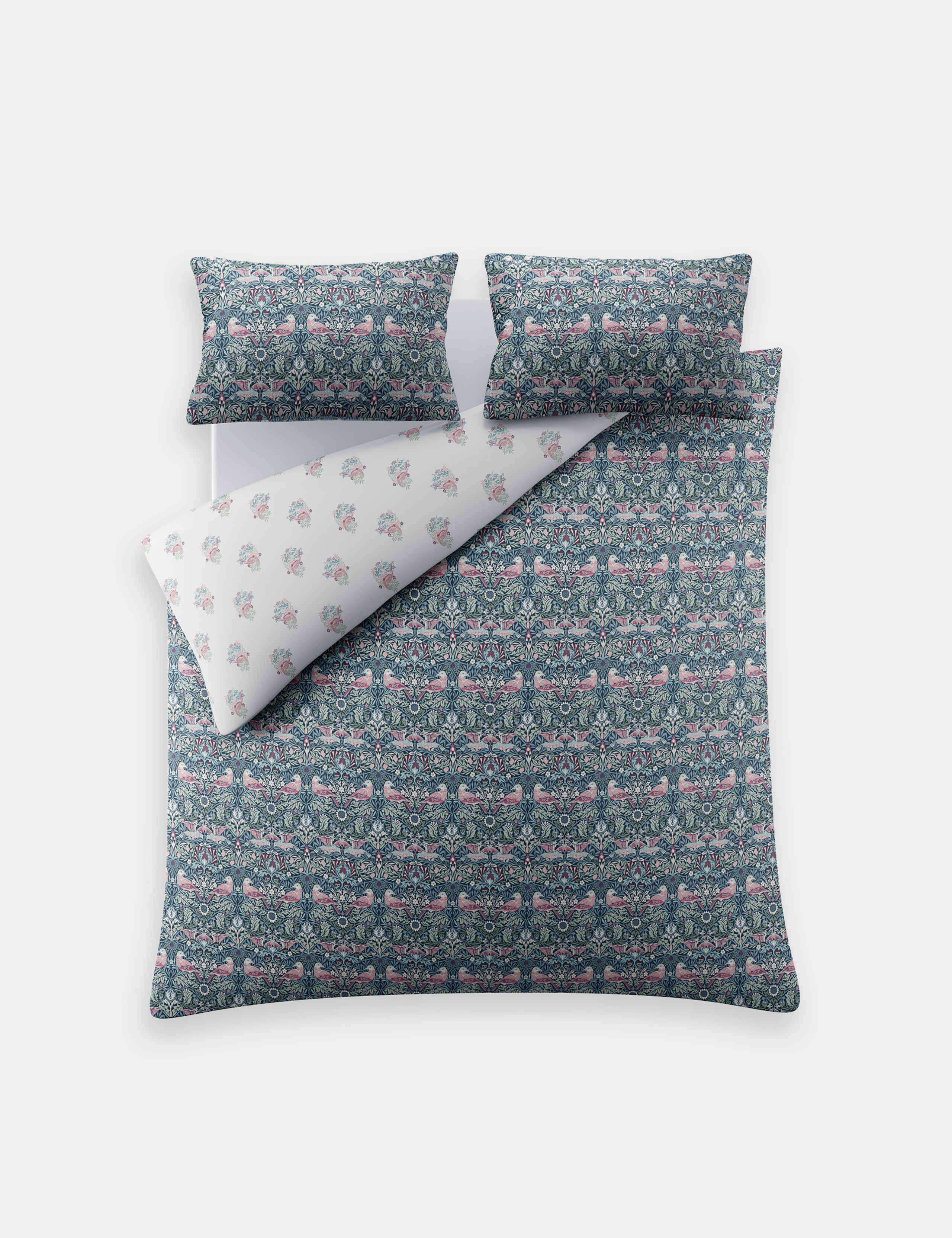 Pure Cotton Sateen Bird Bedding Set 5 of 8
