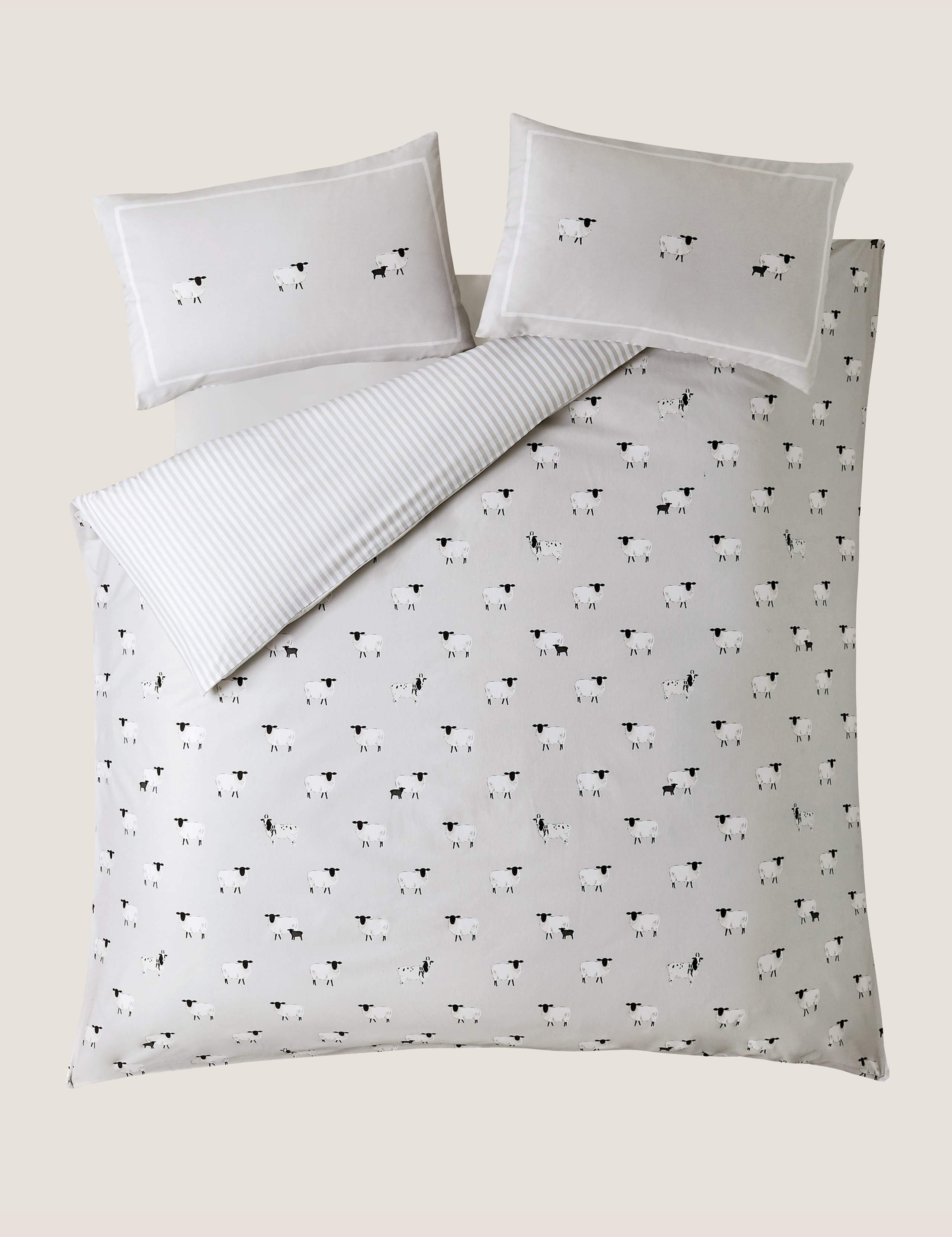 Brushed Cotton Sheep Bedding Set 2 of 3