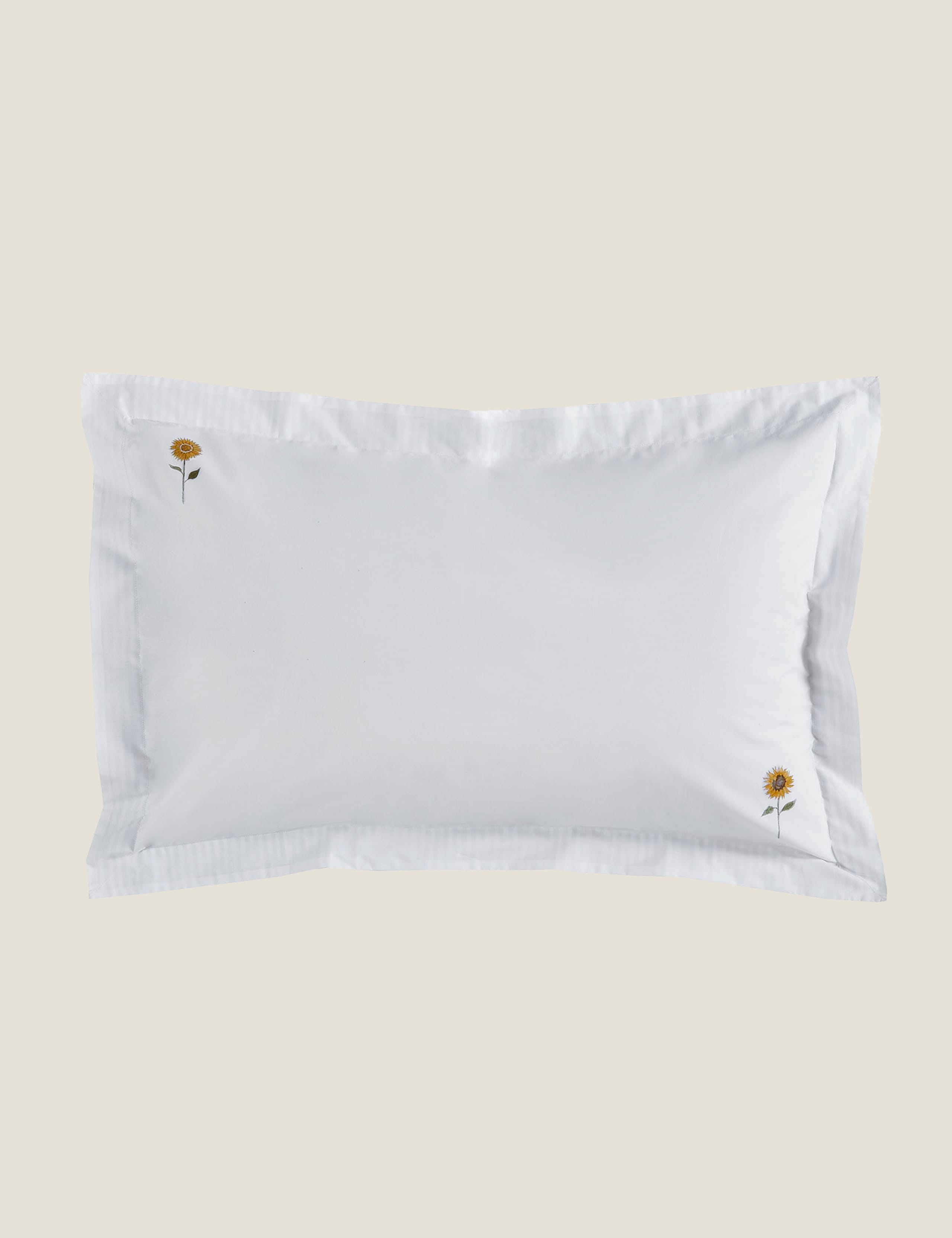 Pure Cotton Percale Sunflower Bedding Set 4 of 4