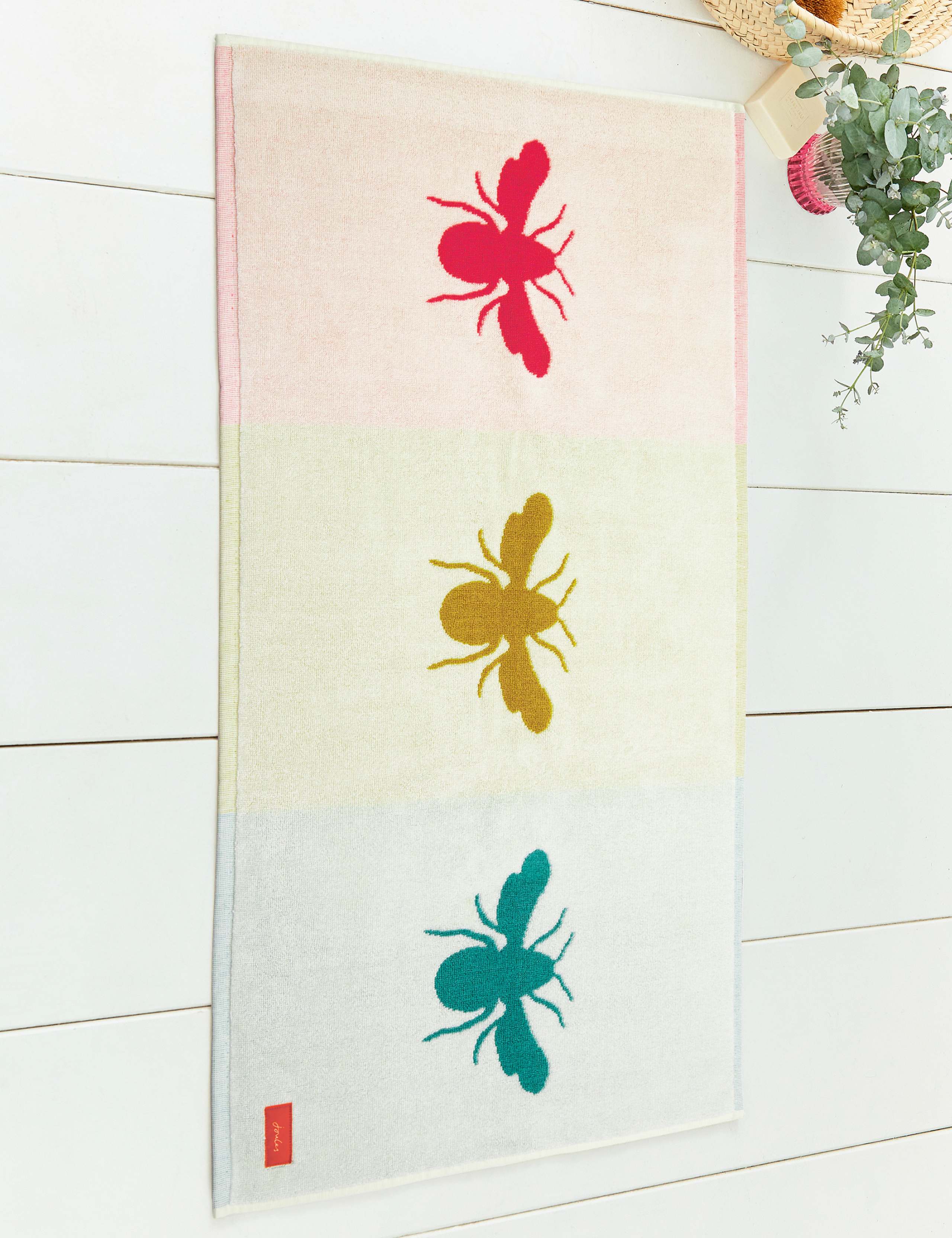 Pure Cotton Rainbow Bee Bath Mat 2 of 2