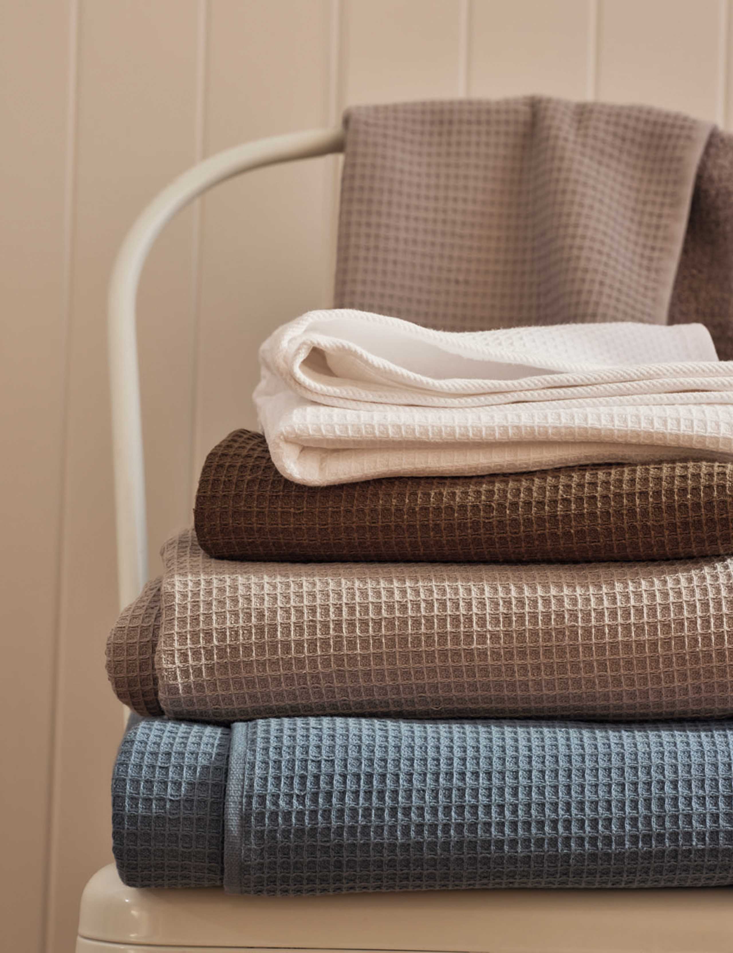 Pure Cotton Reverse Waffle & Terry Towel 7 of 7