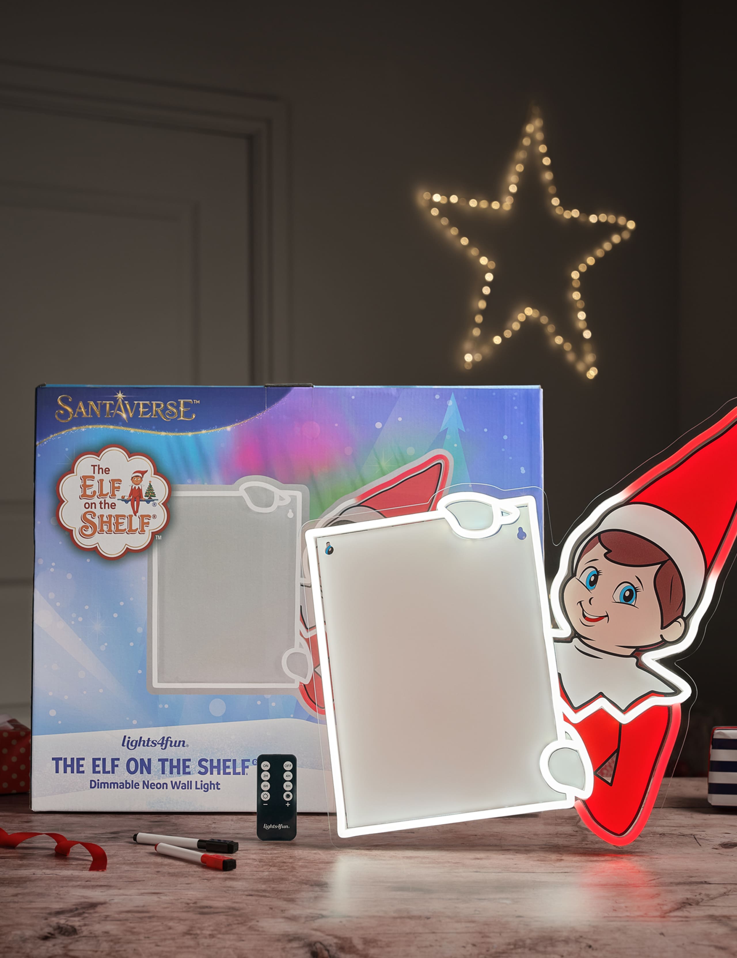 Elf On The Shelf Neon Light Whiteboard Sign 5 of 6