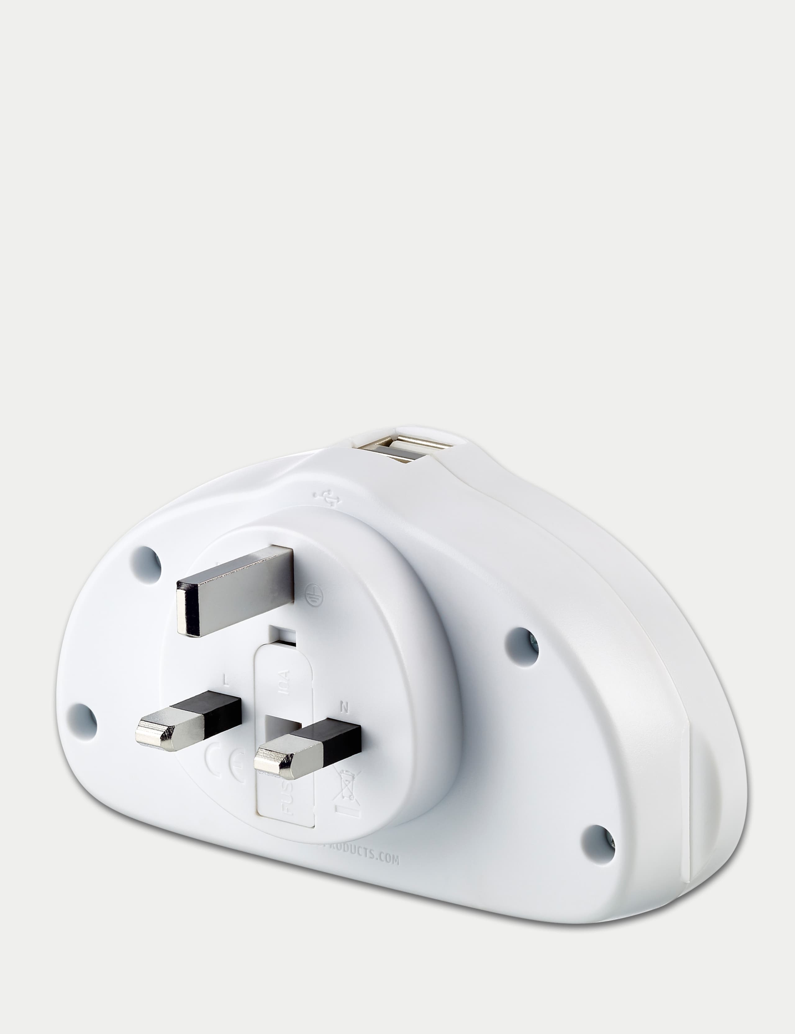 World-UK Travel Adaptor Duo with USB 2 of 2