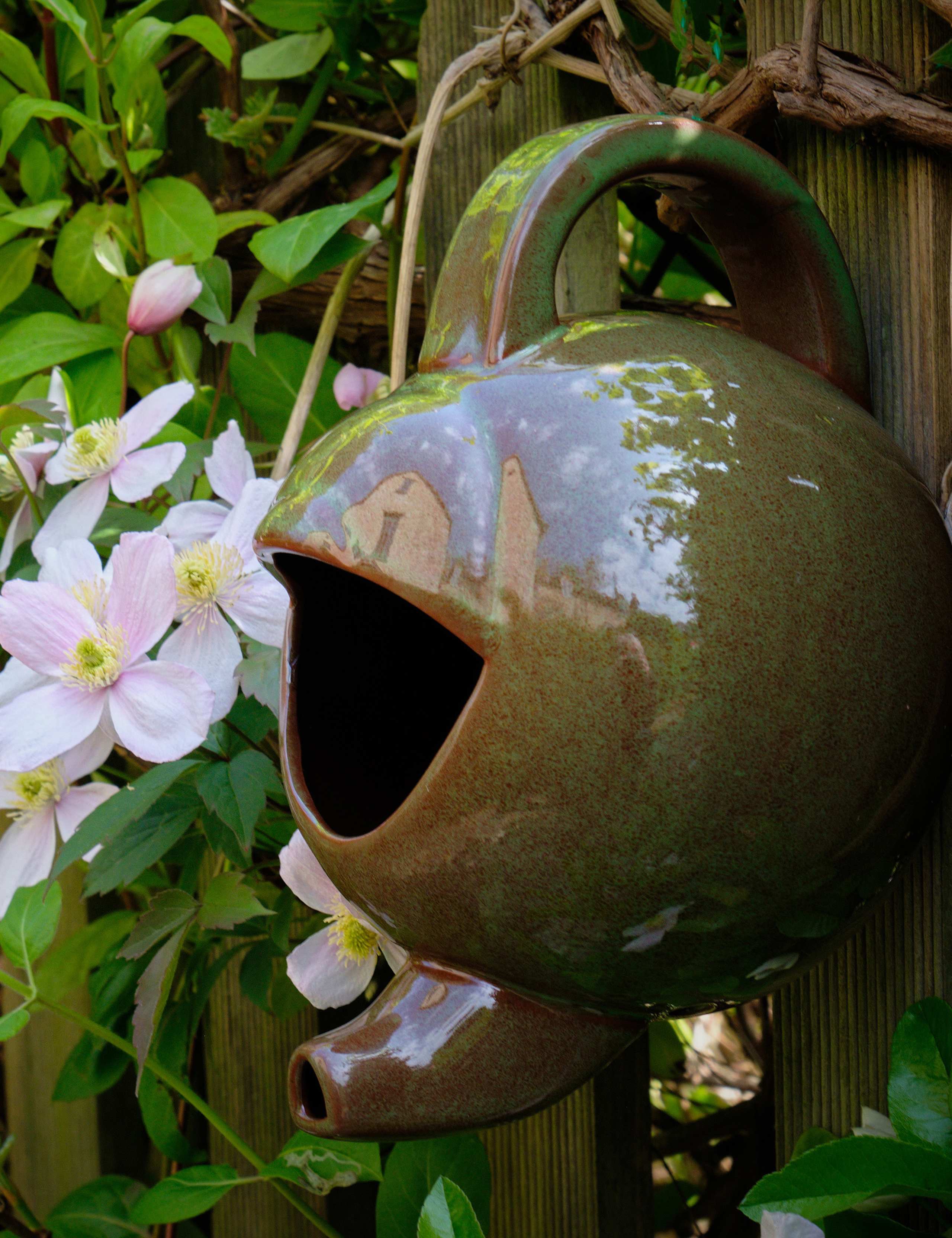 Ceramic Teapot Robin Bird Nest 2 of 4