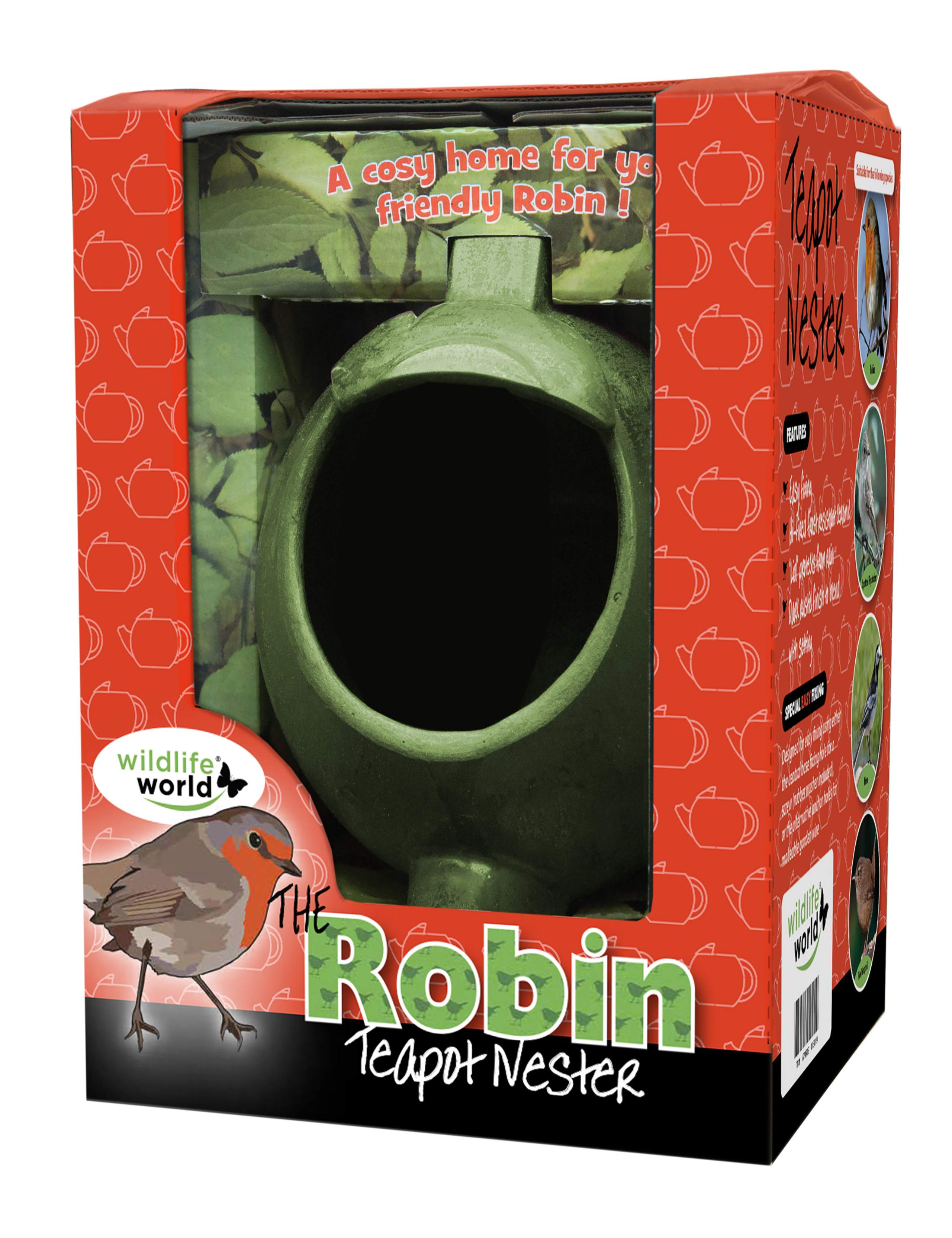 Ceramic Teapot Robin Bird Nest 3 of 4