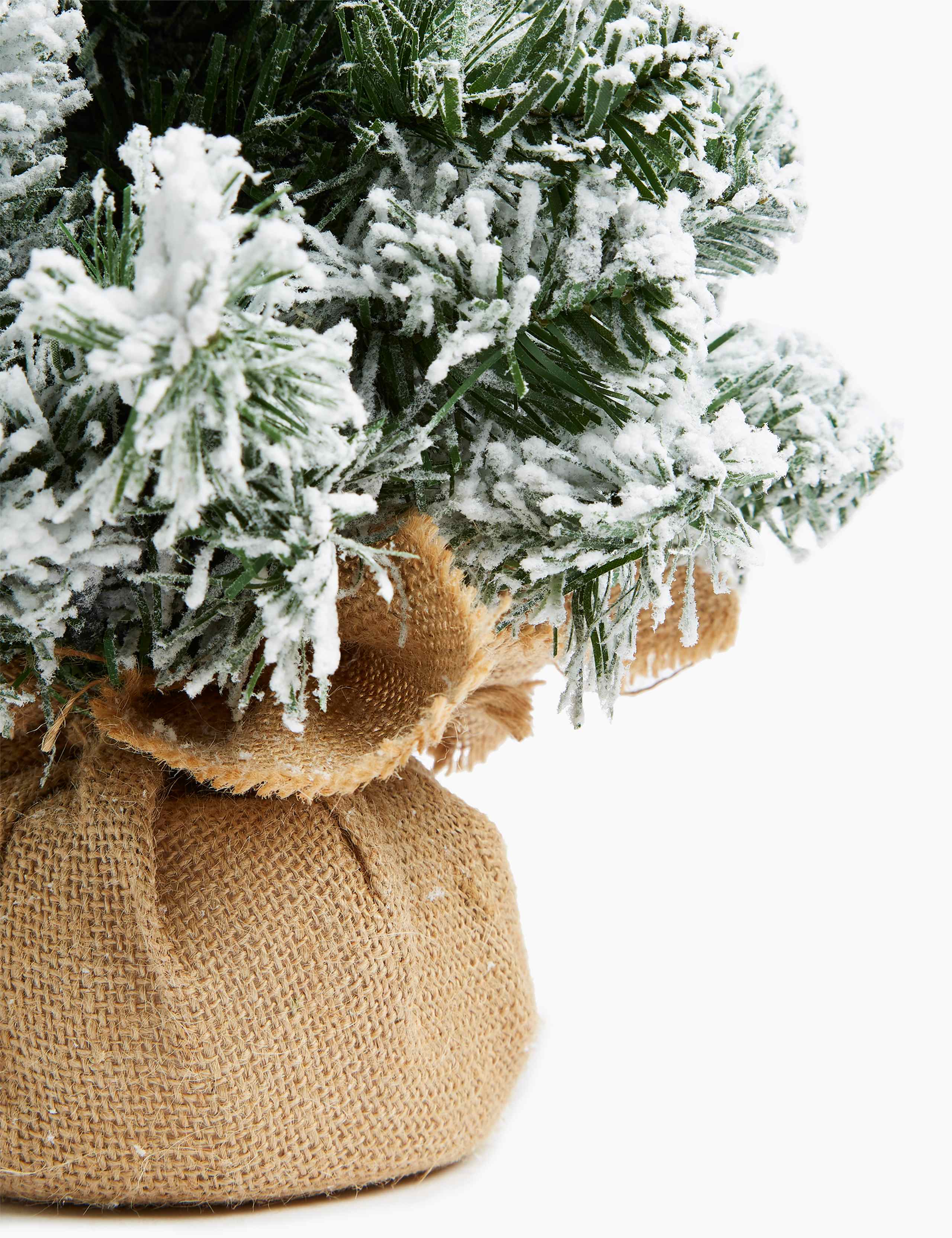 1.5ft Lit Snowy Christmas Tree 3 of 3