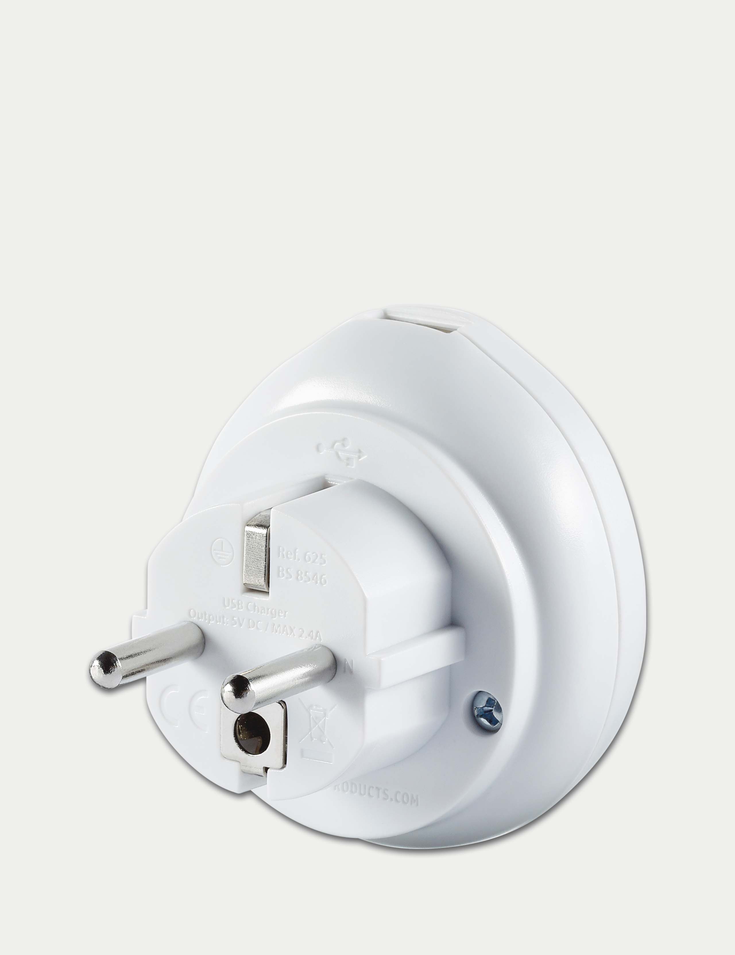 UK-EU Travel Adaptor with USB 2 of 2