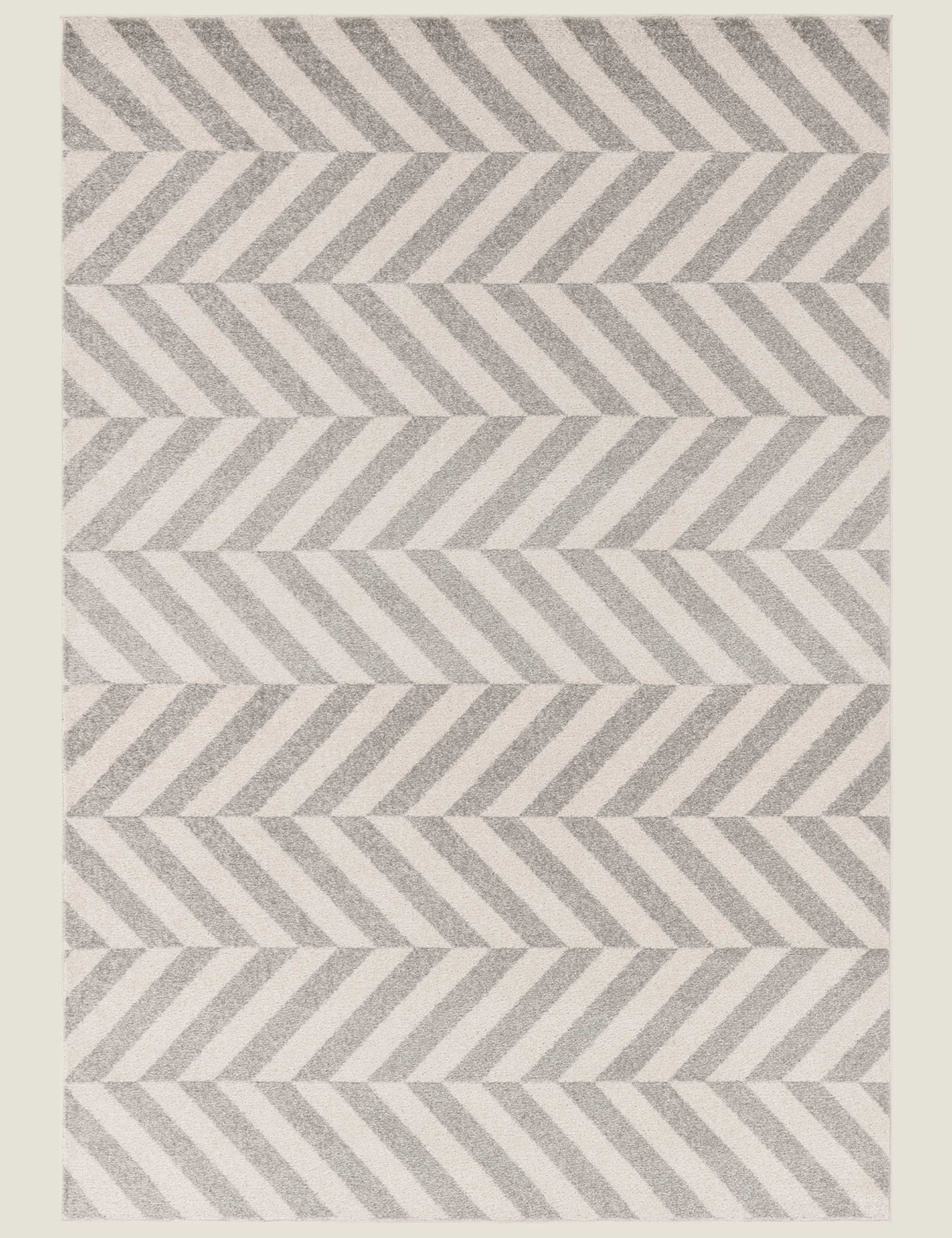 Muse Chevron Grey Rug 2 of 7