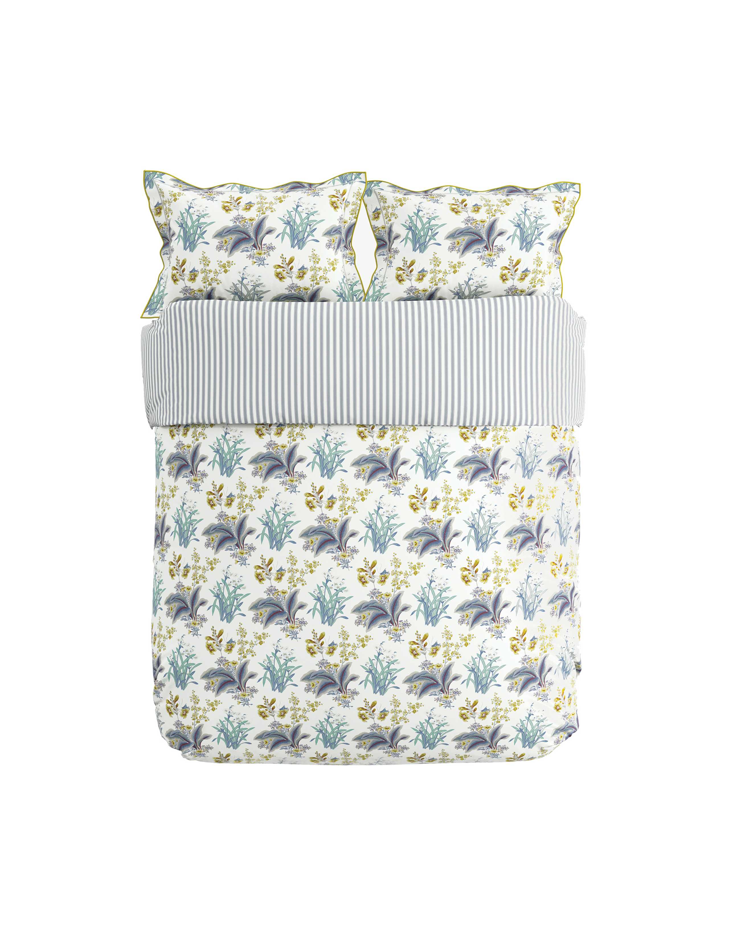 Pure Cotton Sateen Enys Garden Bedding Set 4 of 4