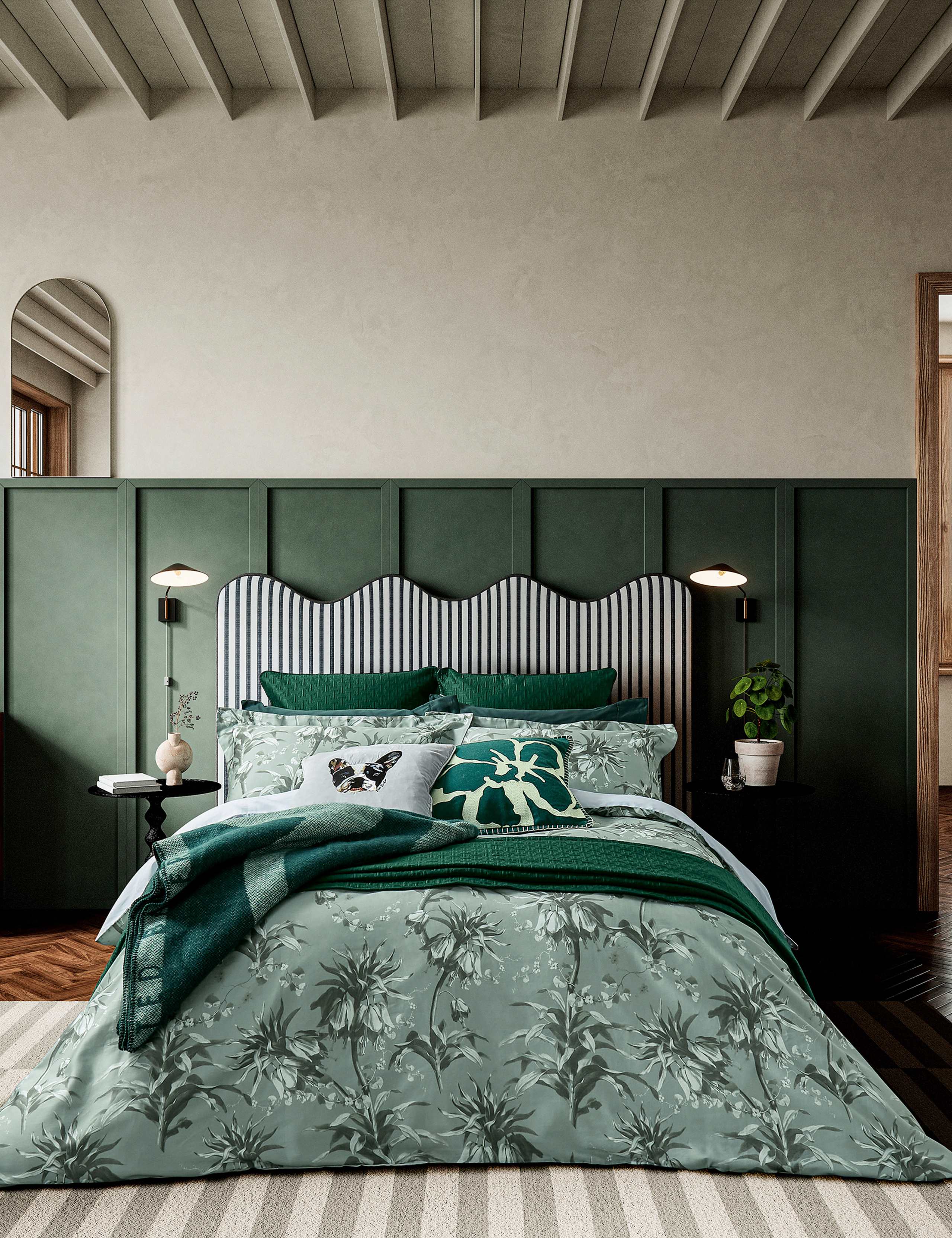 Sateen Belmar Floral Bedding Set 2 of 5