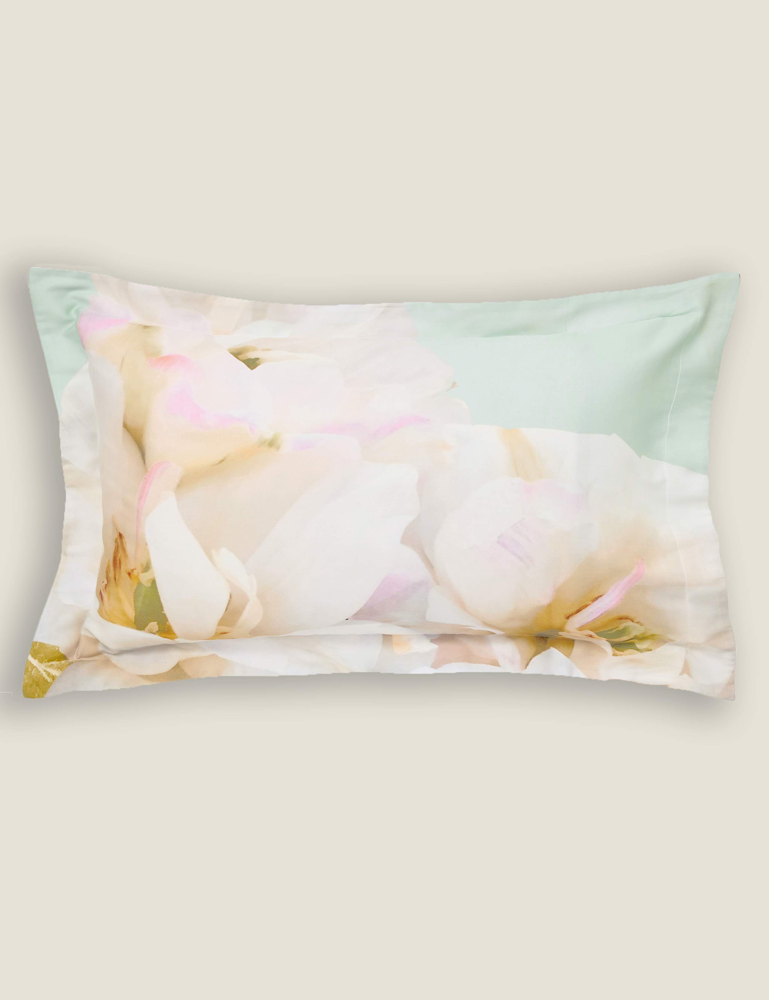 Sateen Gardenia Floral Bedding Set 5 of 5