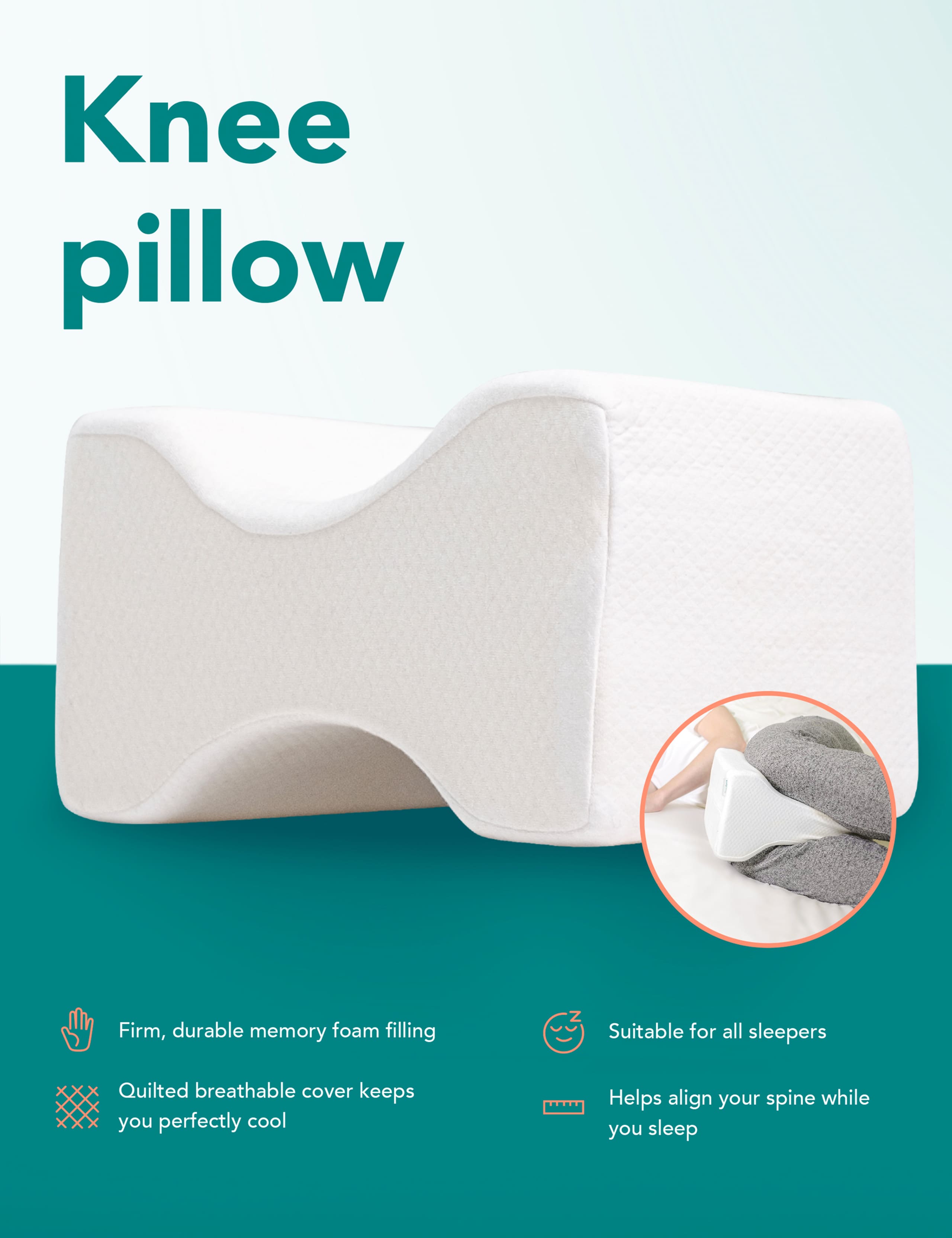 Firm Knee PIllow 2 of 10