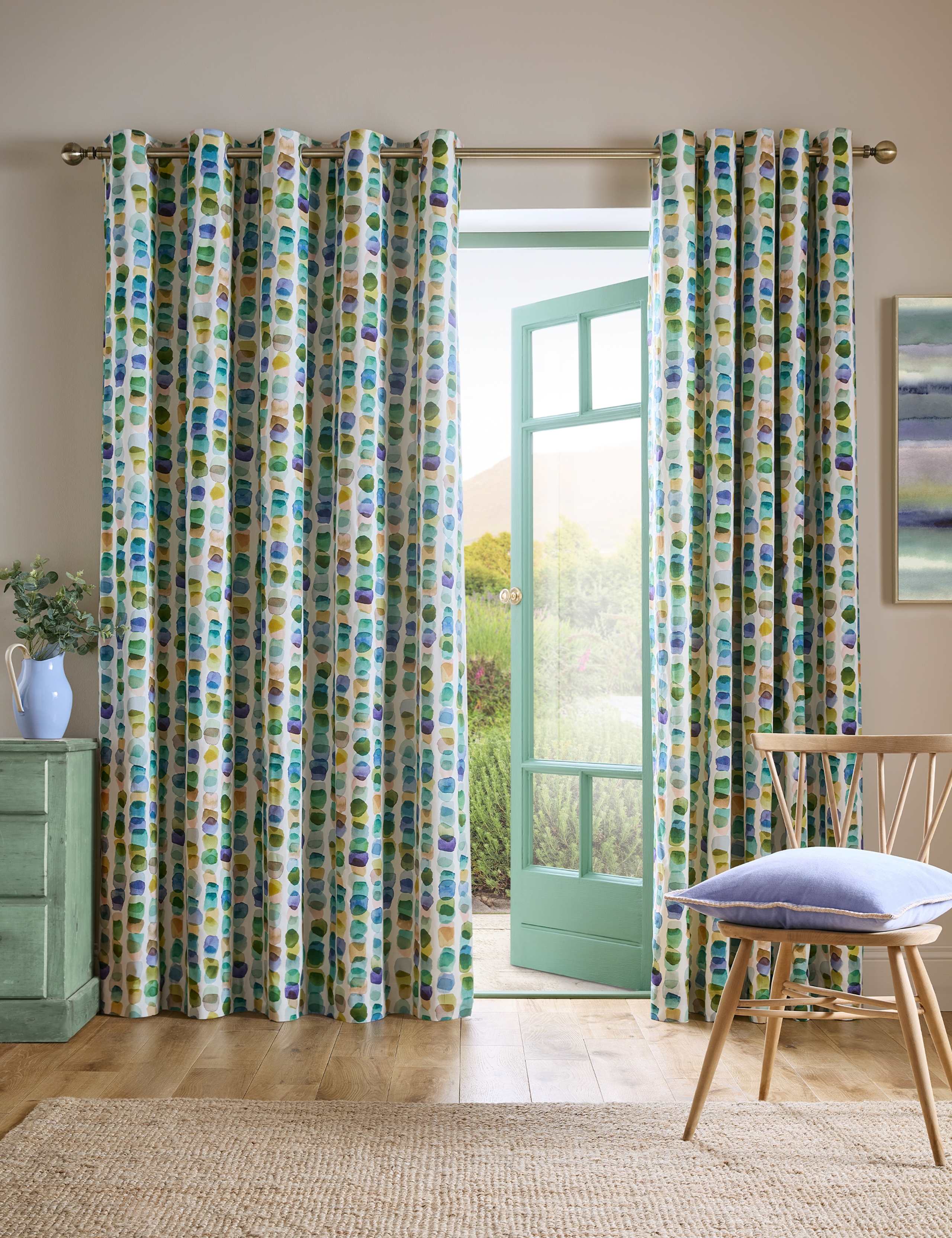Tobermory Cotton Rich Eyelet Curtains 5 of 5