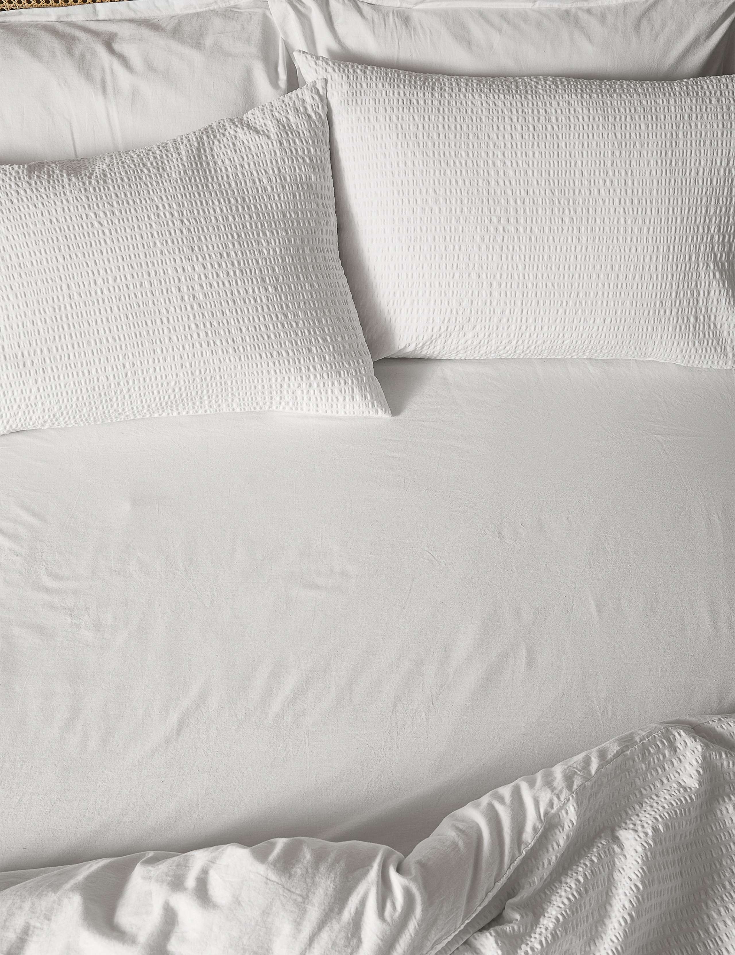 Hebden Pure Cotton Washed Fitted Sheet 1 of 3