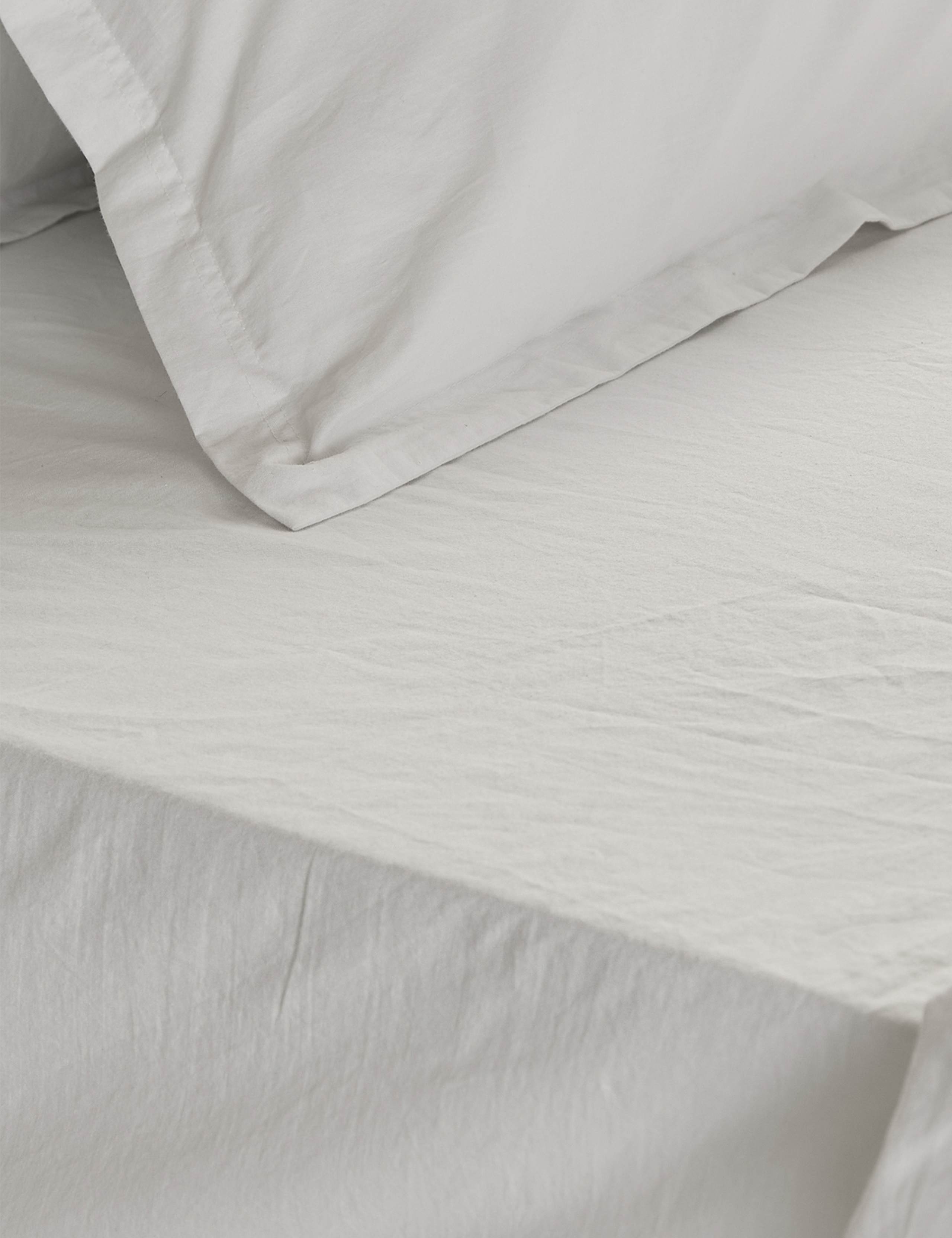 Hebden Pure Cotton Washed Fitted Sheet 3 of 3