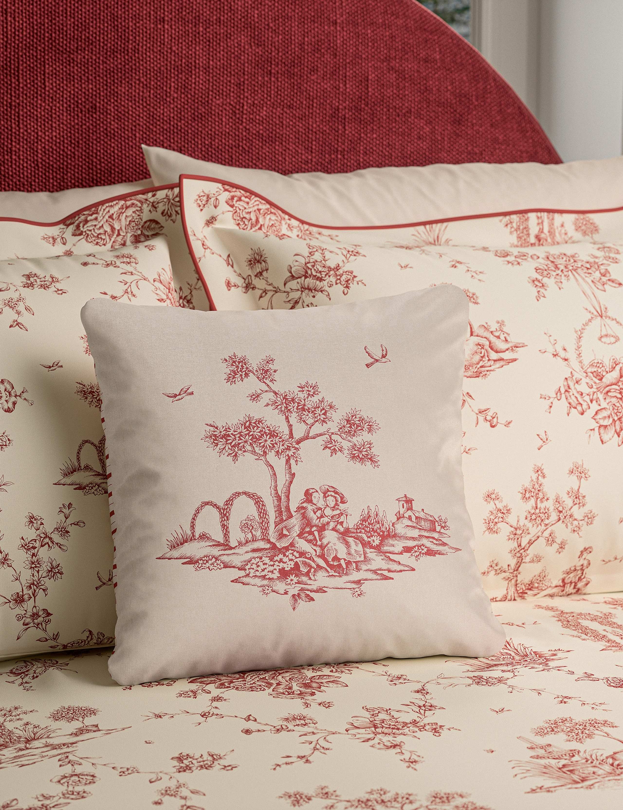 Pure Cotton Velvet Chikan Cushion 1 of 6